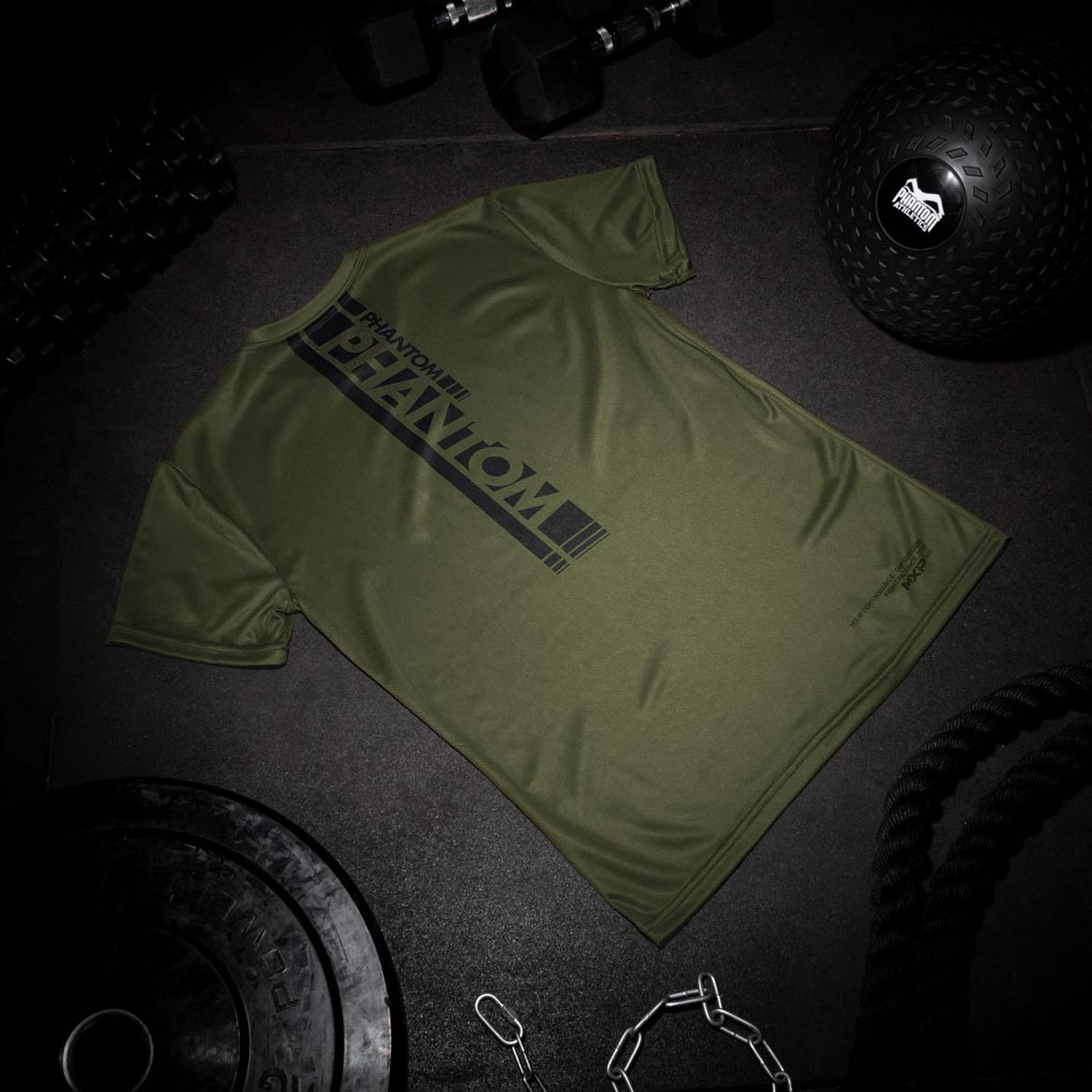 Phantom Athletics Fitness T-Shirts, Evo Apex, olive, XL