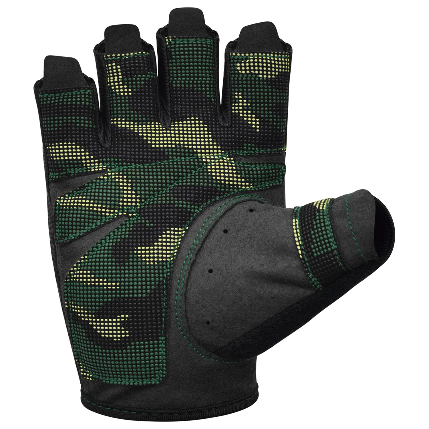 RDX Trainingshandschuhe, T2, schwarz-woodcamo, L