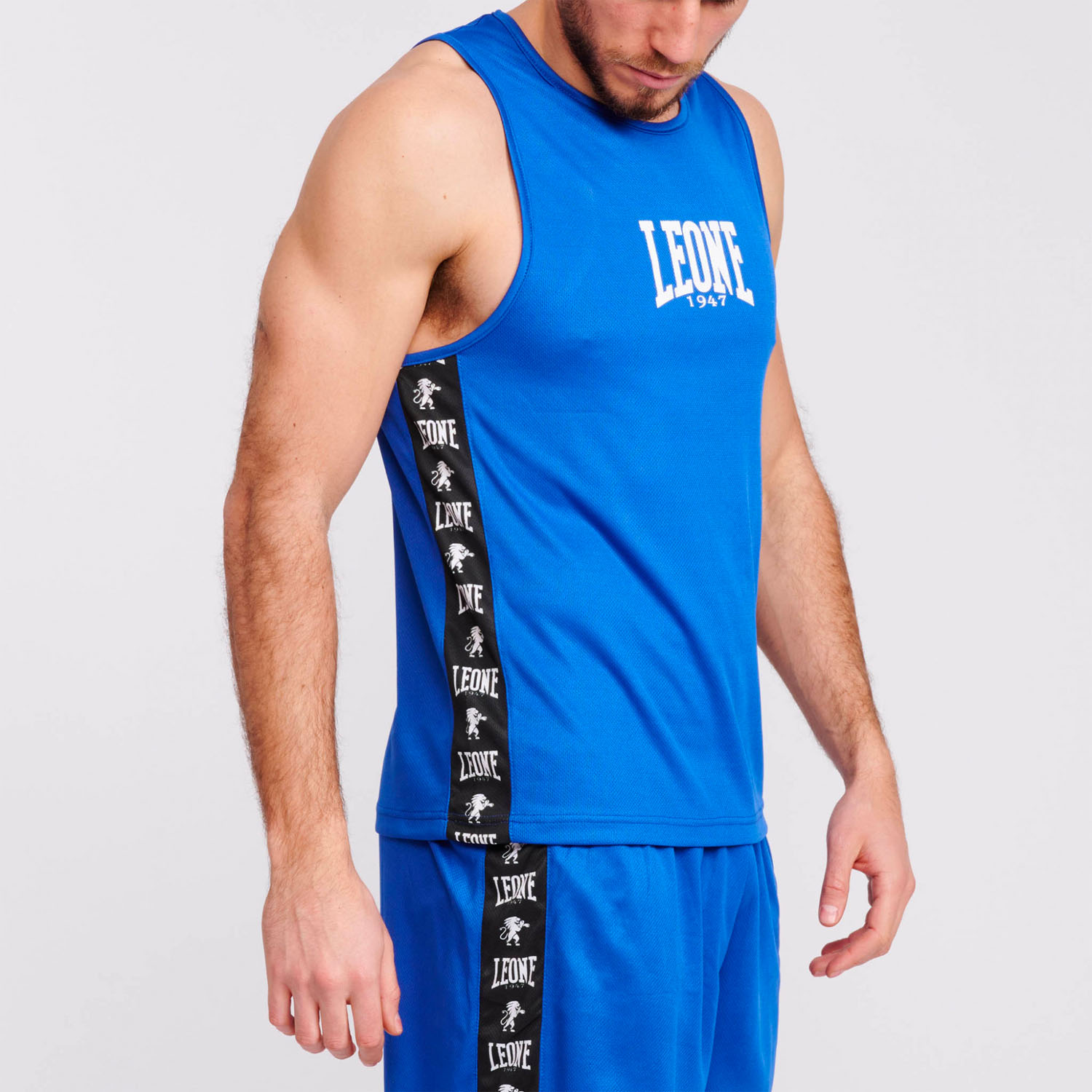 LEONE Boxing Top, Singlet, Ambassador, AB218, blau, XL