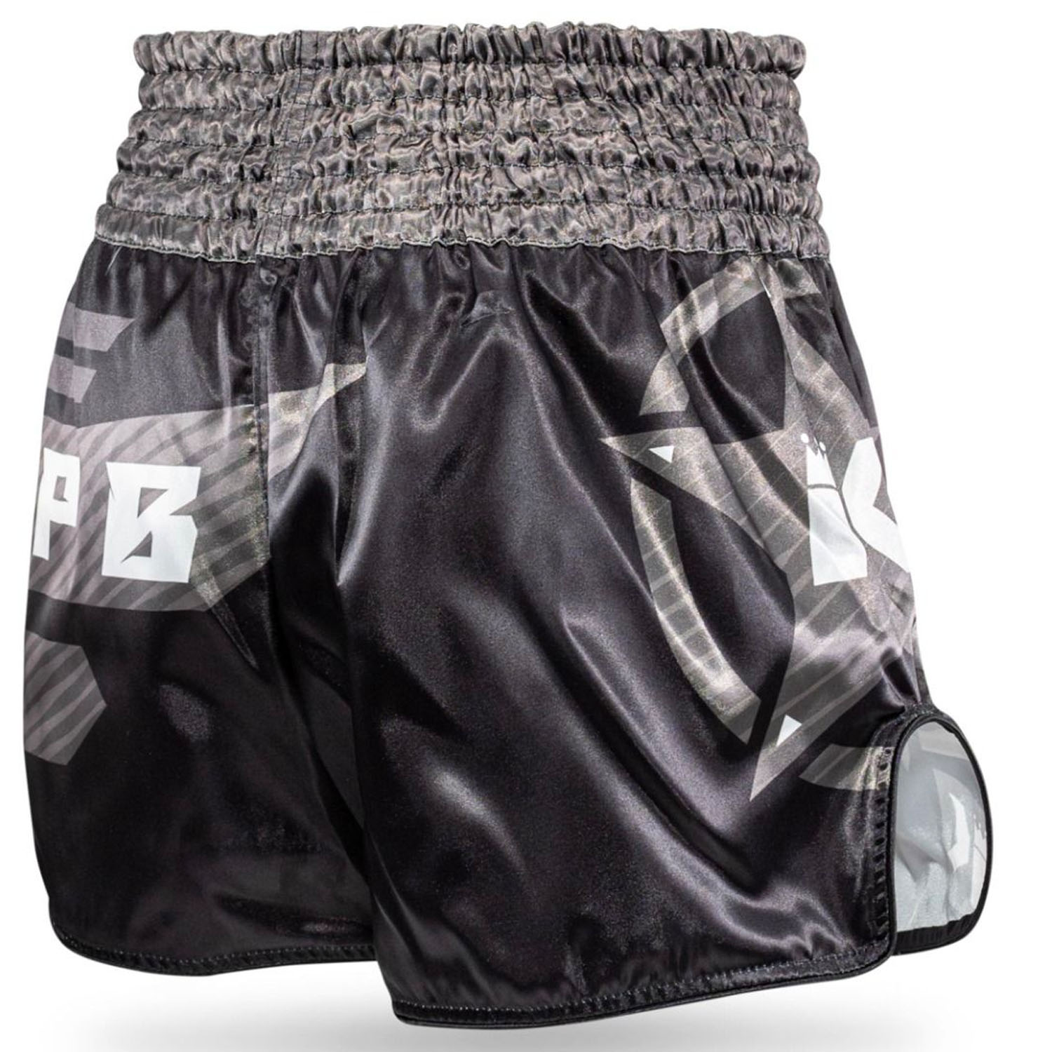 KING PRO Boxing Muay Thai Shorts, AD Legion 2, black-grey, M