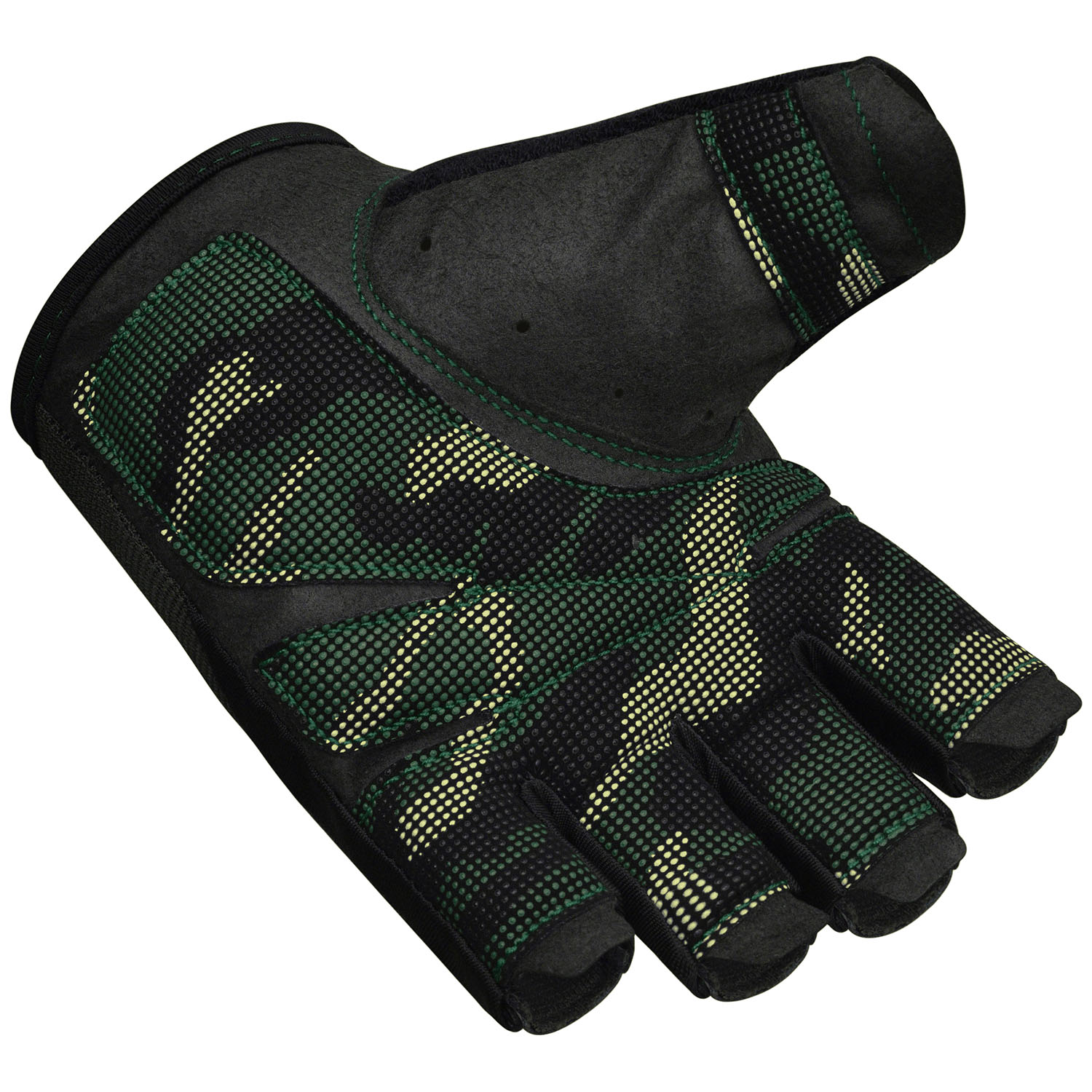 RDX Trainingshandschuhe, T2, schwarz-woodcamo, L