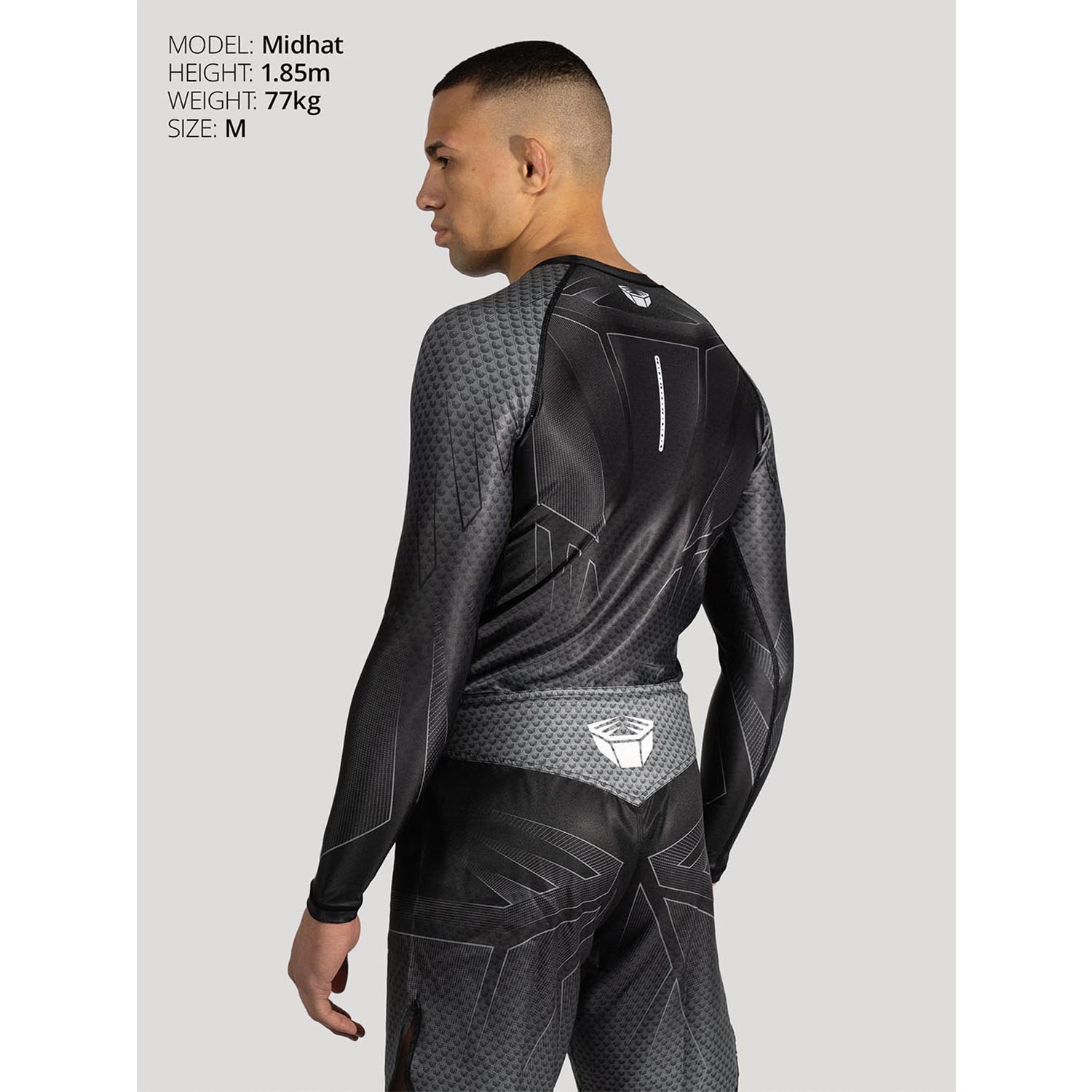 RINGLIFE Rashguard, L/S - Octaring 2.0 schwarz-grau L