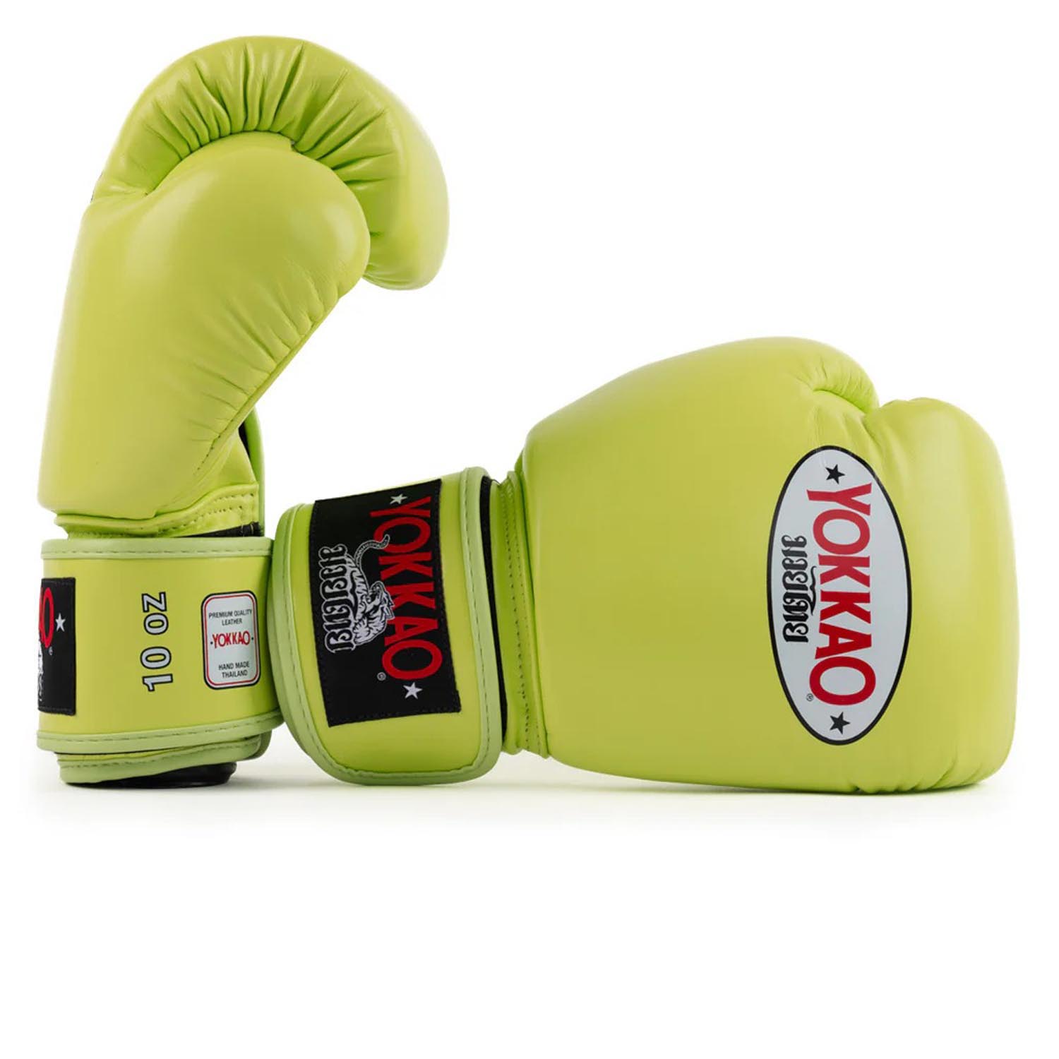 YOKKAO Boxing Gloves, Matrix, lime, 16 Oz