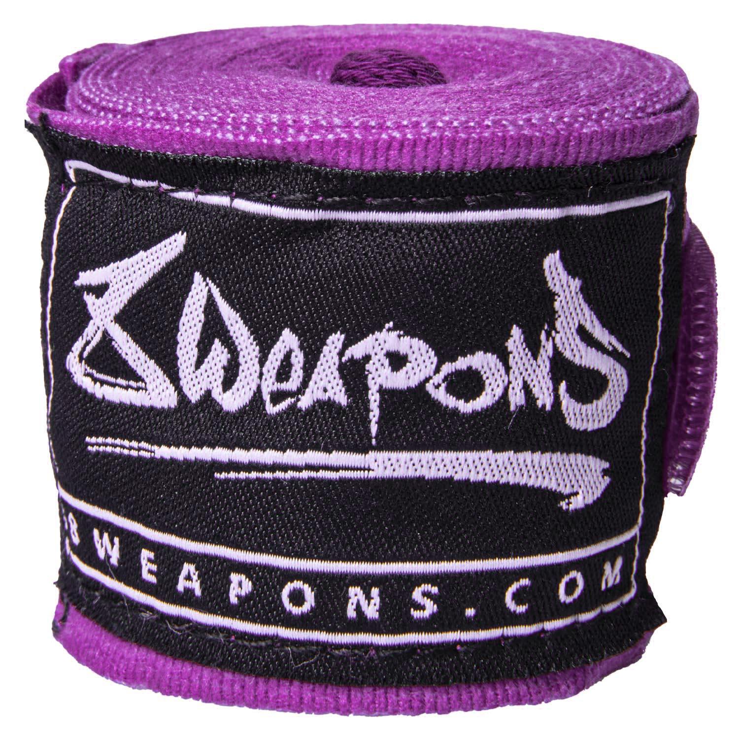 8 WEAPONS Hand Wraps, semi-elastic, 3,5 m, purple