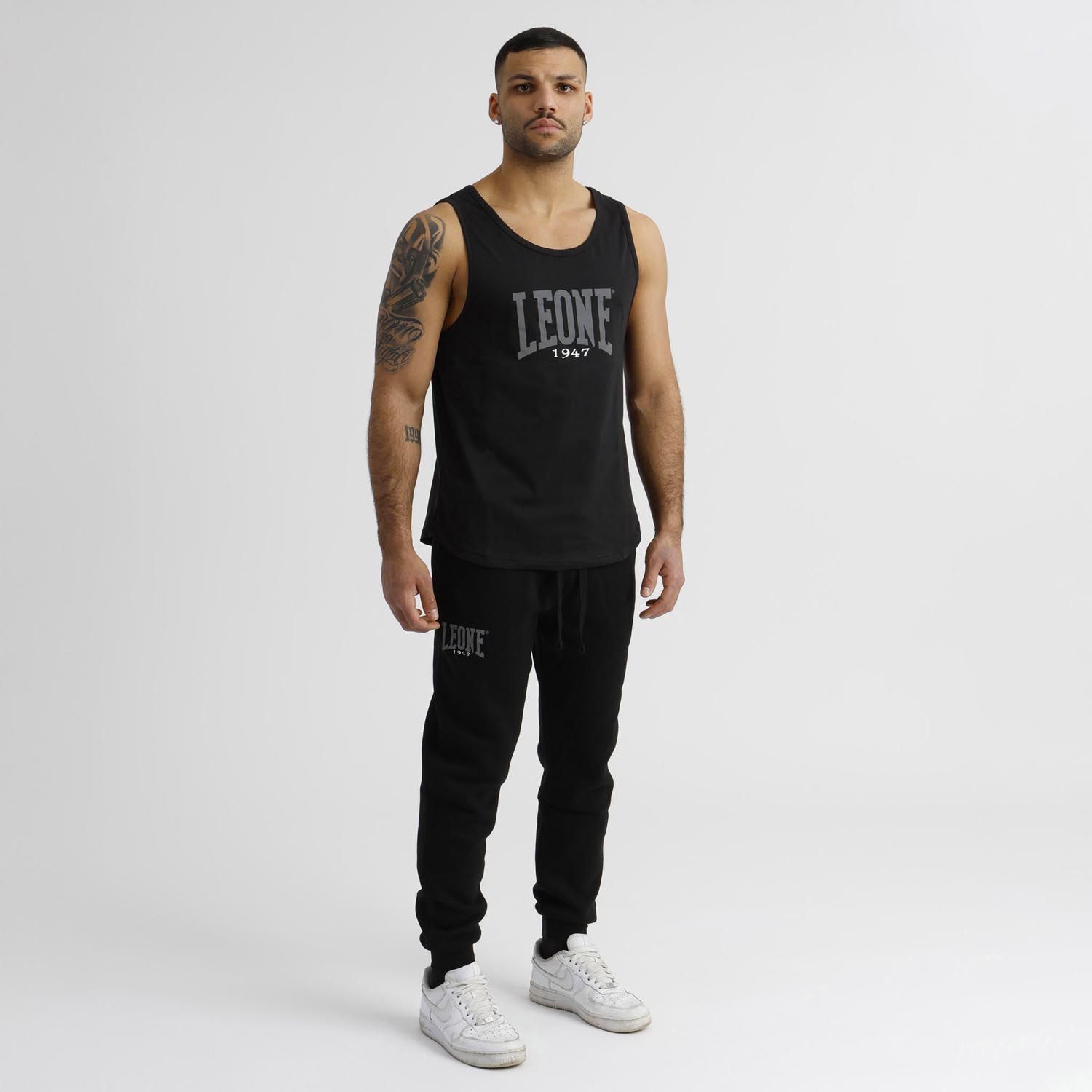 LEONE Tank Top, Boxing, black-grey, S
