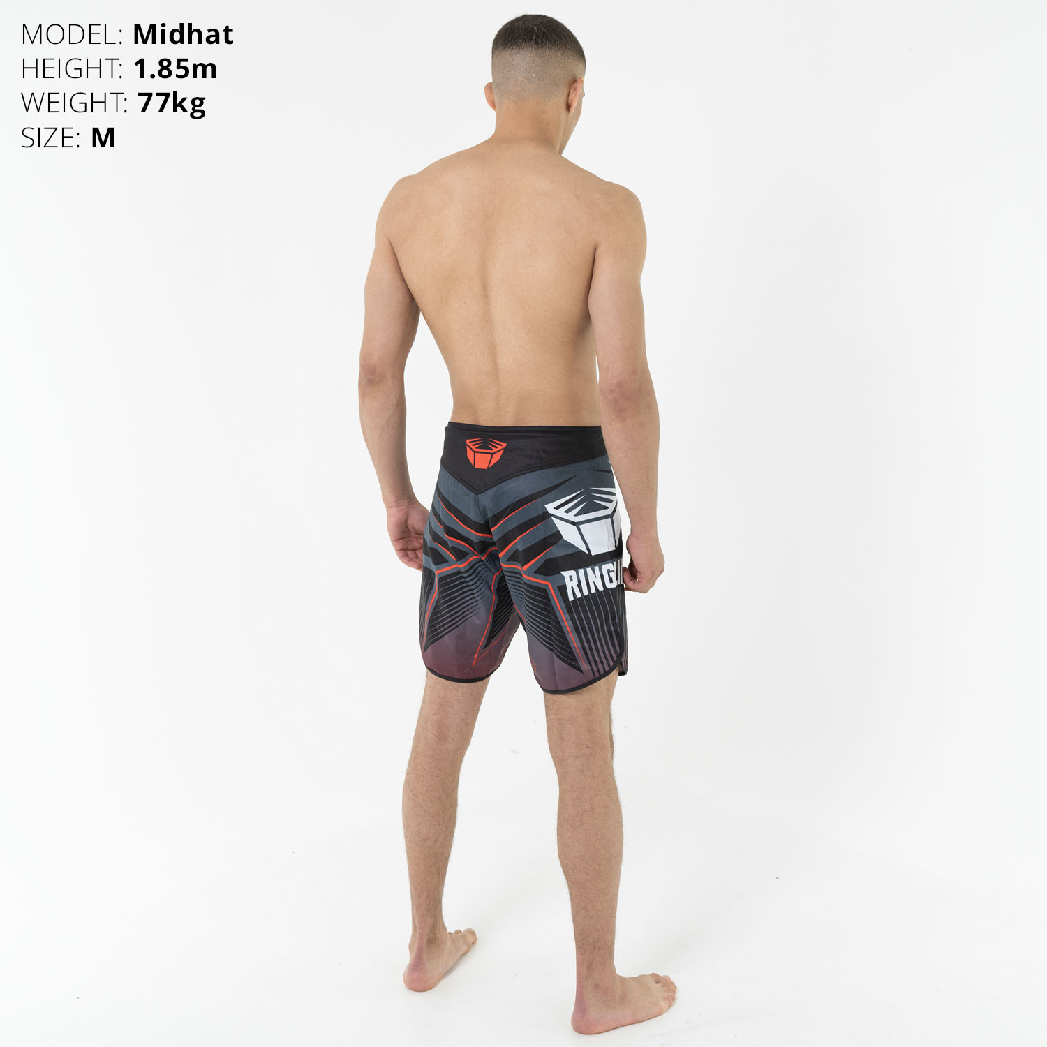 RINGLIFE MMA Shorts - Octaring schwarz-rot XS
