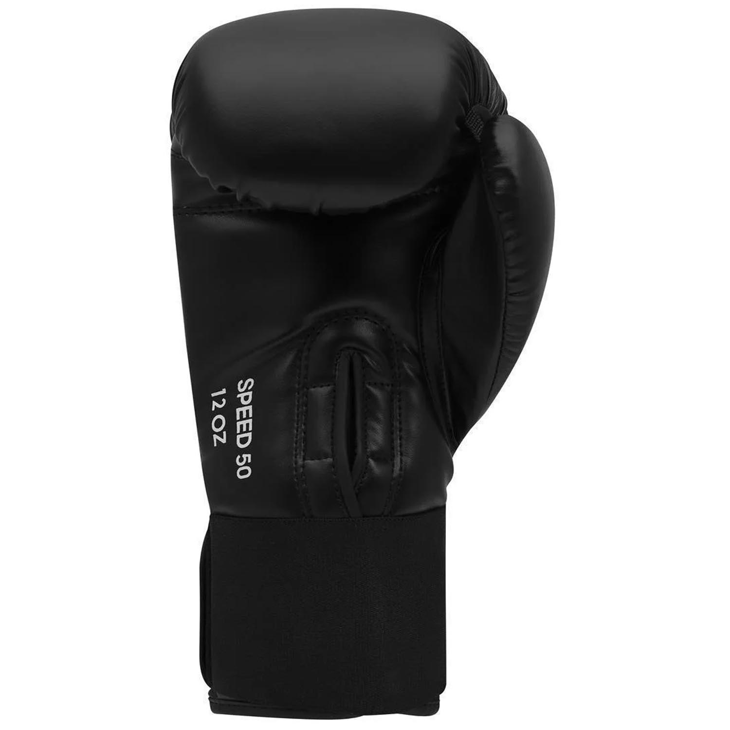 adidas Boxhandschuhe, Speed 50, schwarz-gold, 10 Oz