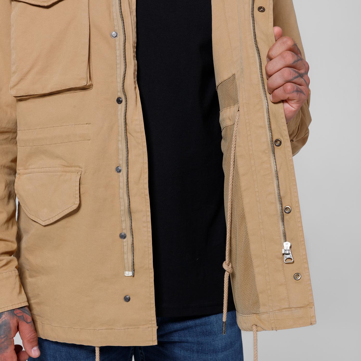 Pit Bull West Coast Jacket, M65, Washed Cotton, sand, L