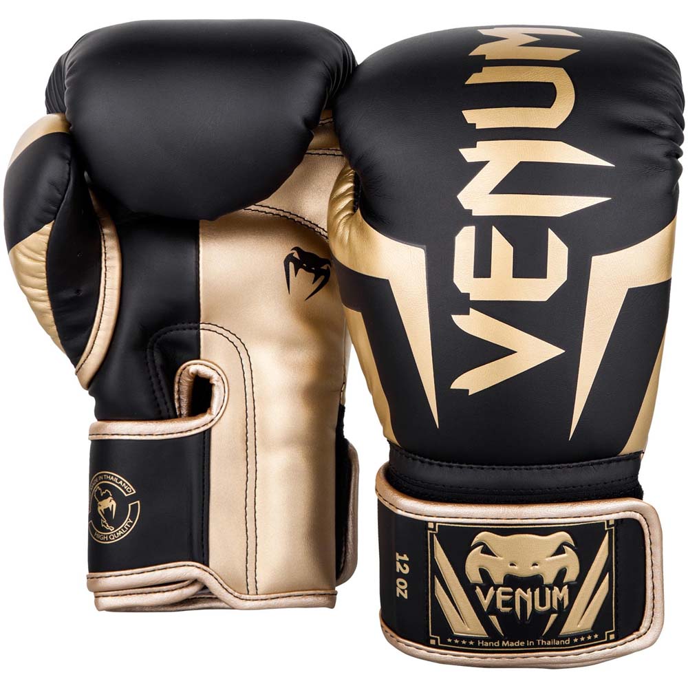 VENUM Boxhandschuhe, Elite, schwarz-gold, 14 Oz
