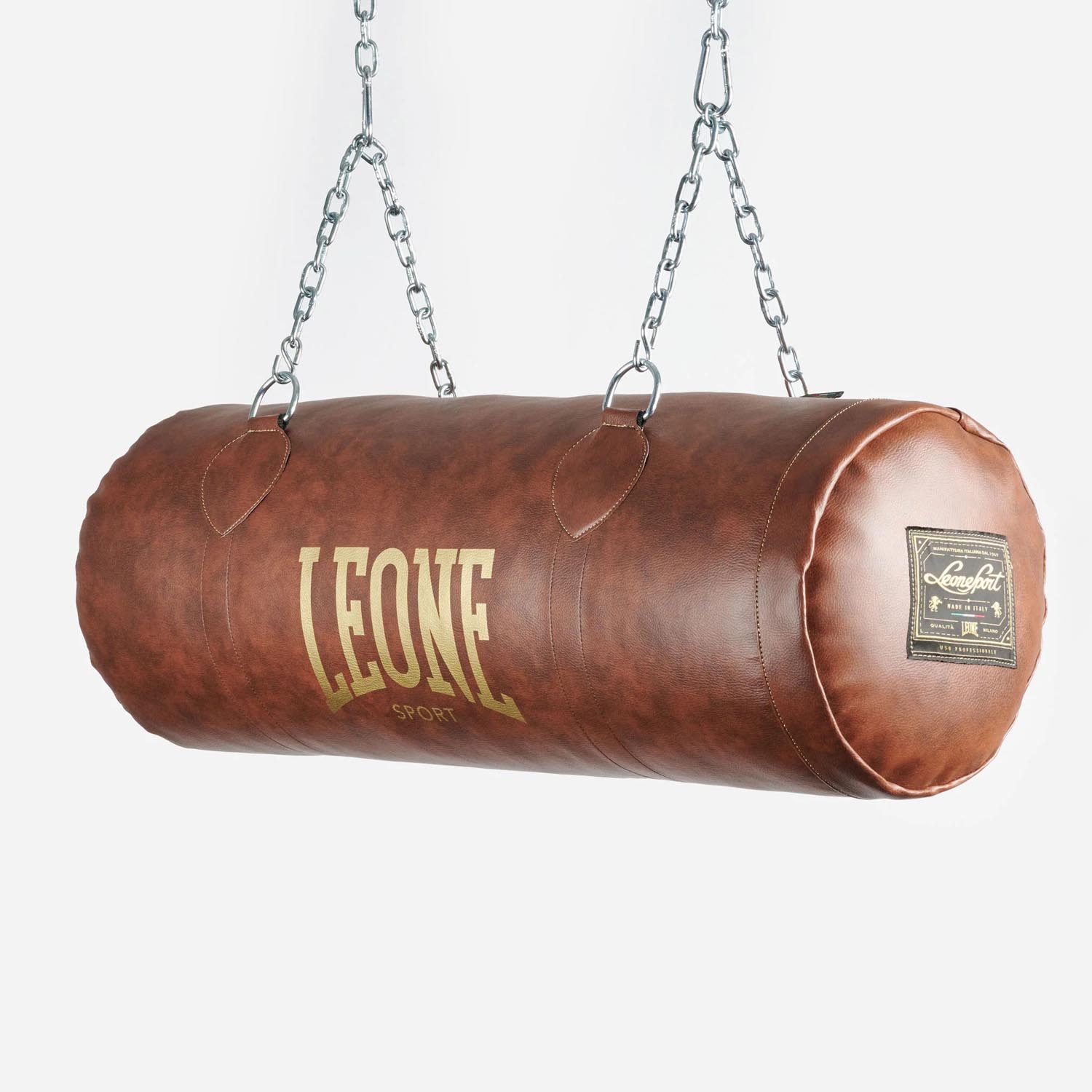 LEONE Boxing Bag, Uppercut Vulcano Vintage, brown, 15 kg, 80 cm