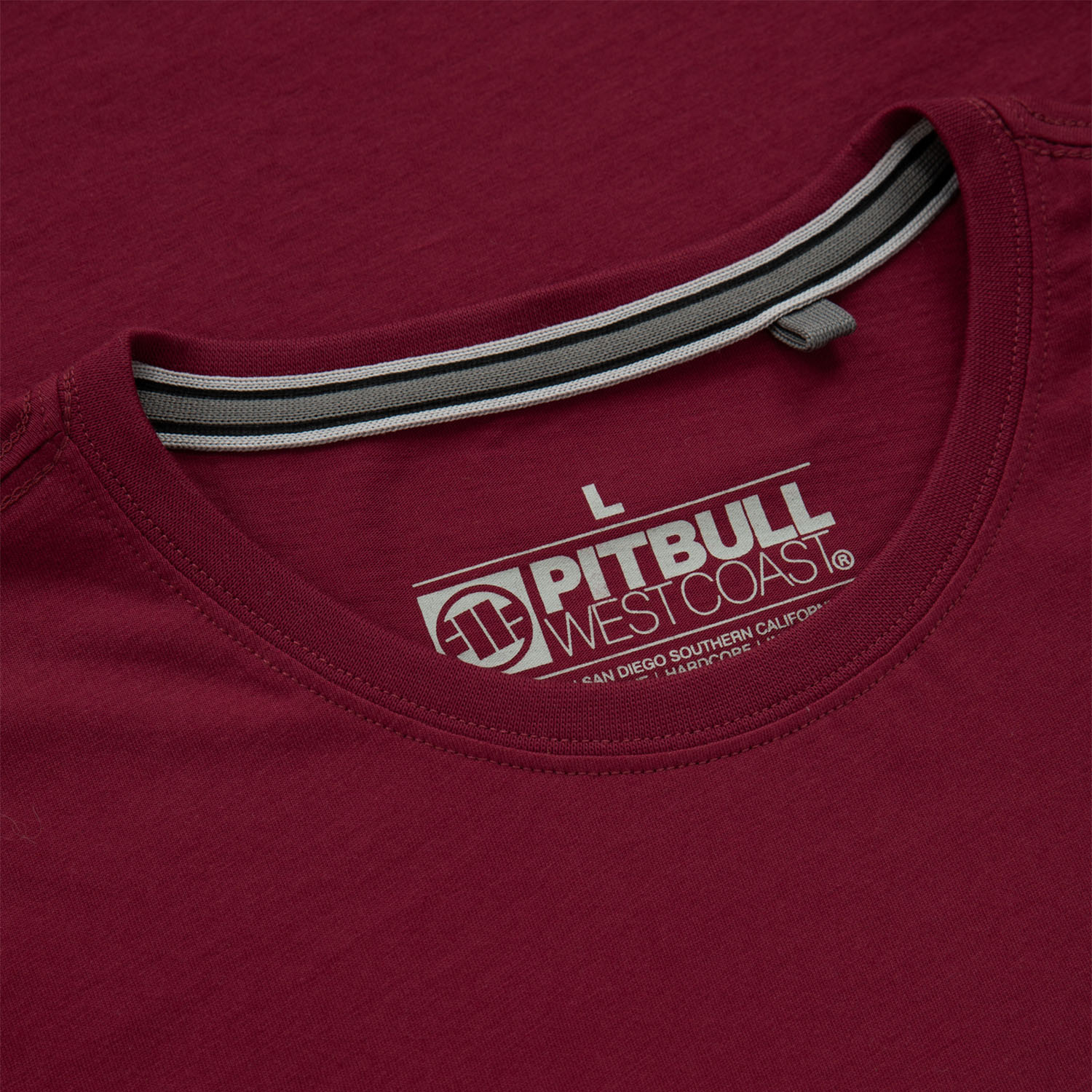 Pit Bull West Coast T-Shirt, Hilltop S70, weinrot, XXL