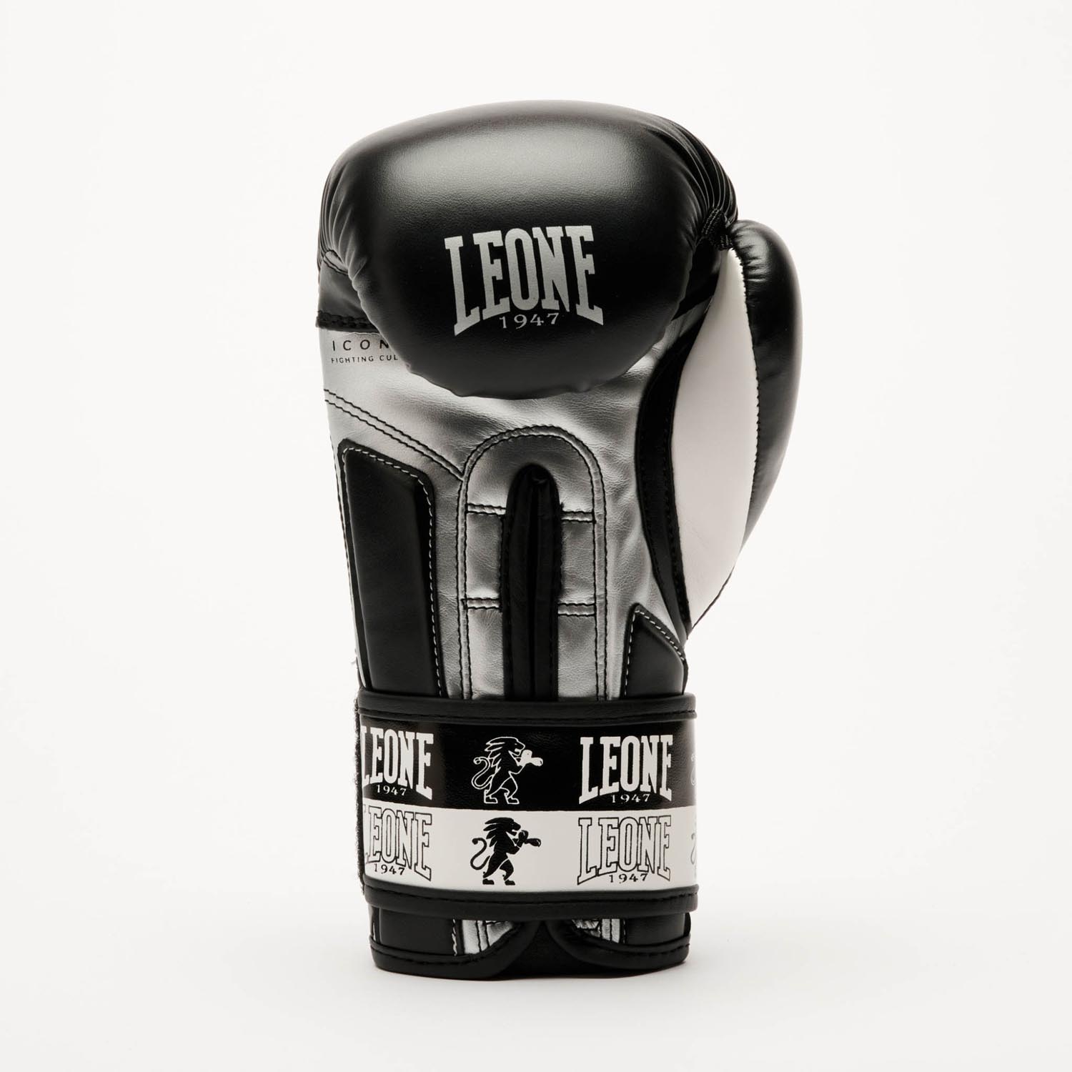 LEONE Boxing Gloves, Iconic GN408J, black, 6 Oz