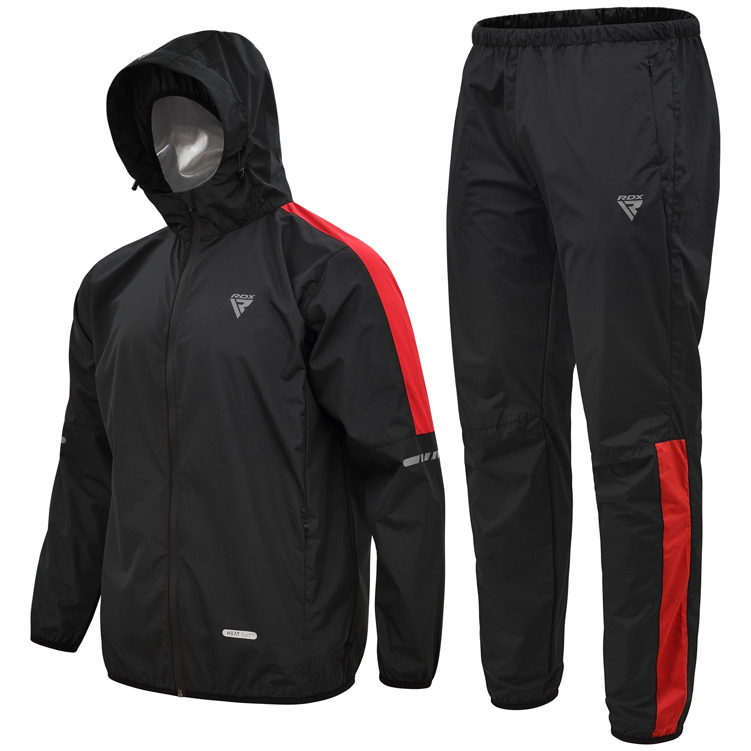 RDX Sweat Suit, H1, black-red, M