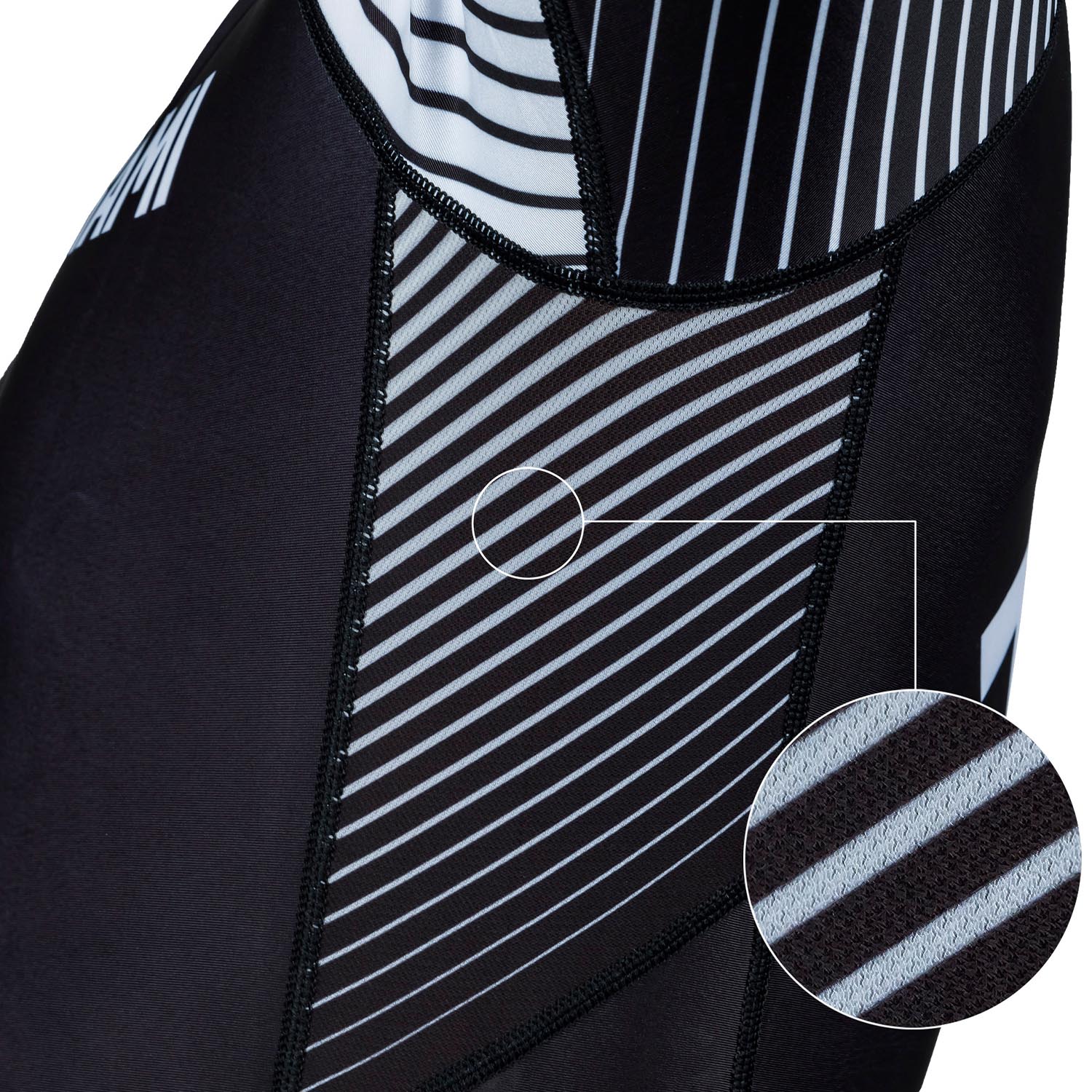 OKAMI Rashguard, L/S, Big Kanji, black-white, XL