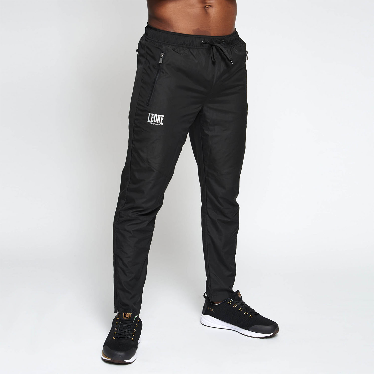 LEONE Jogginghosen, Logo, schwarz, XXL
