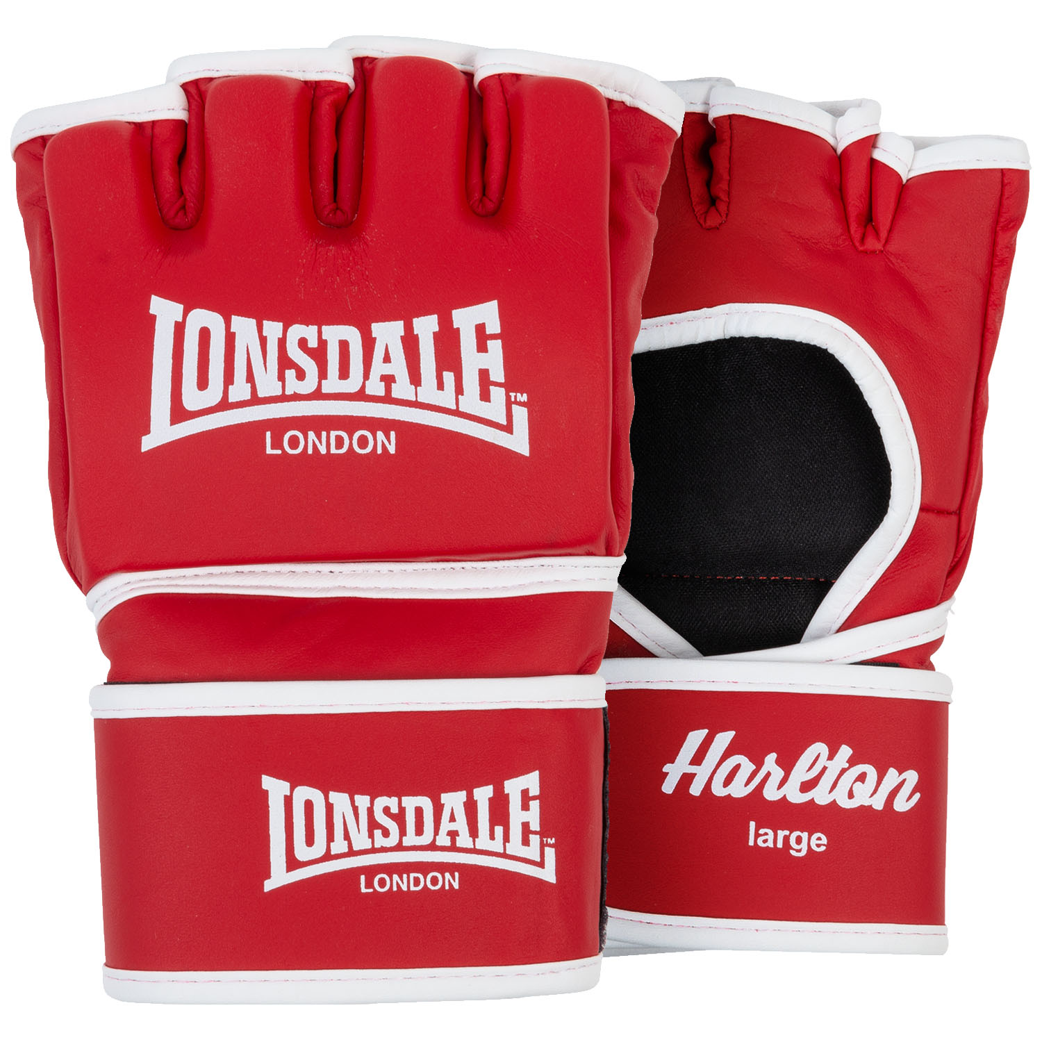 Lonsdale MMA Boxing Gloves, Harlton, rot, S