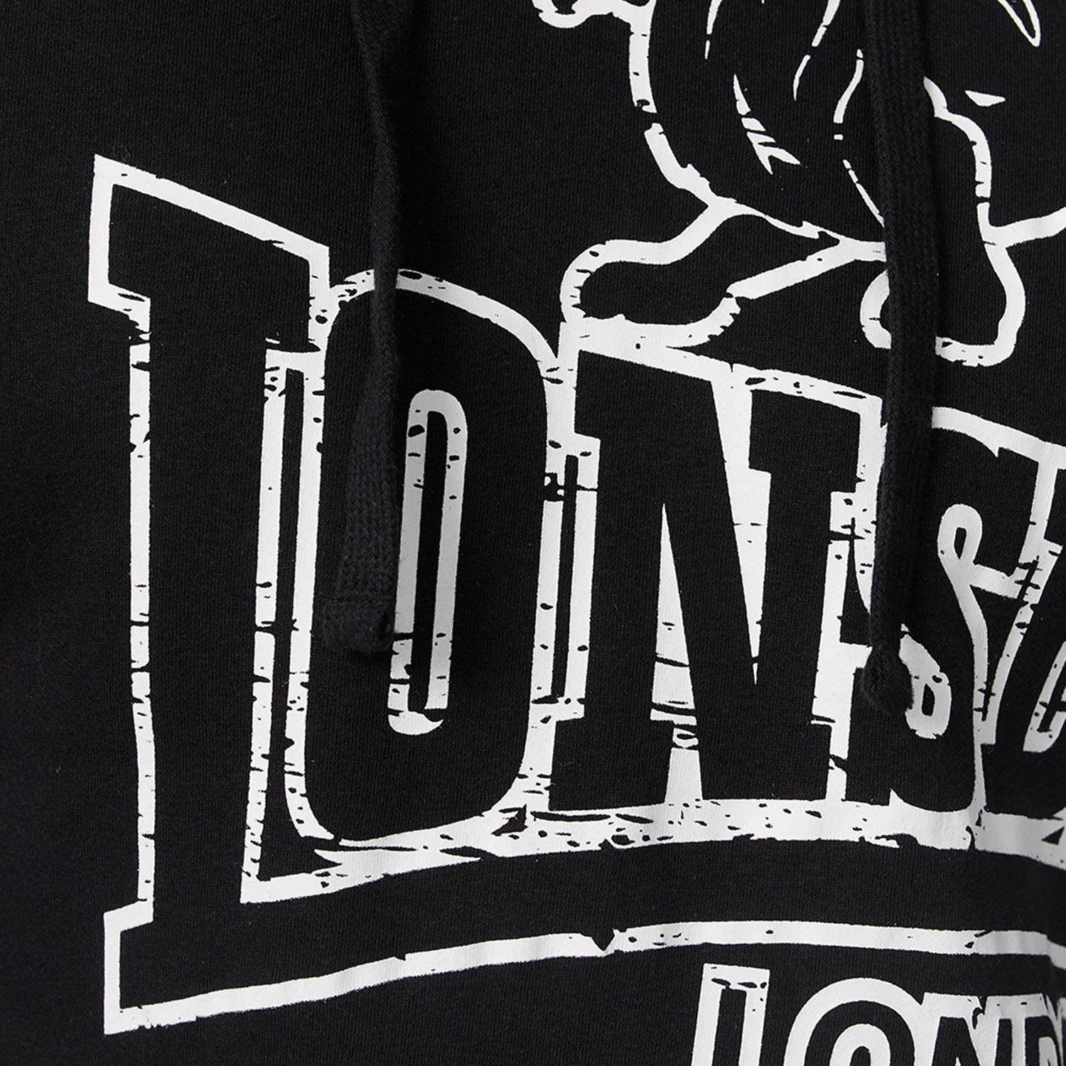 Lonsdale Hoody, Tadley, schwarz-weiß, XL