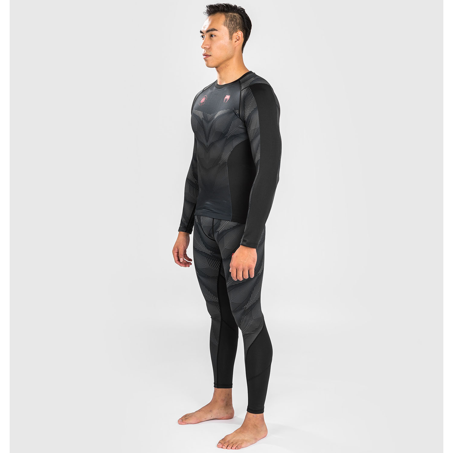 VENUM Rashguard, L/S, Phantom, black-red, XL