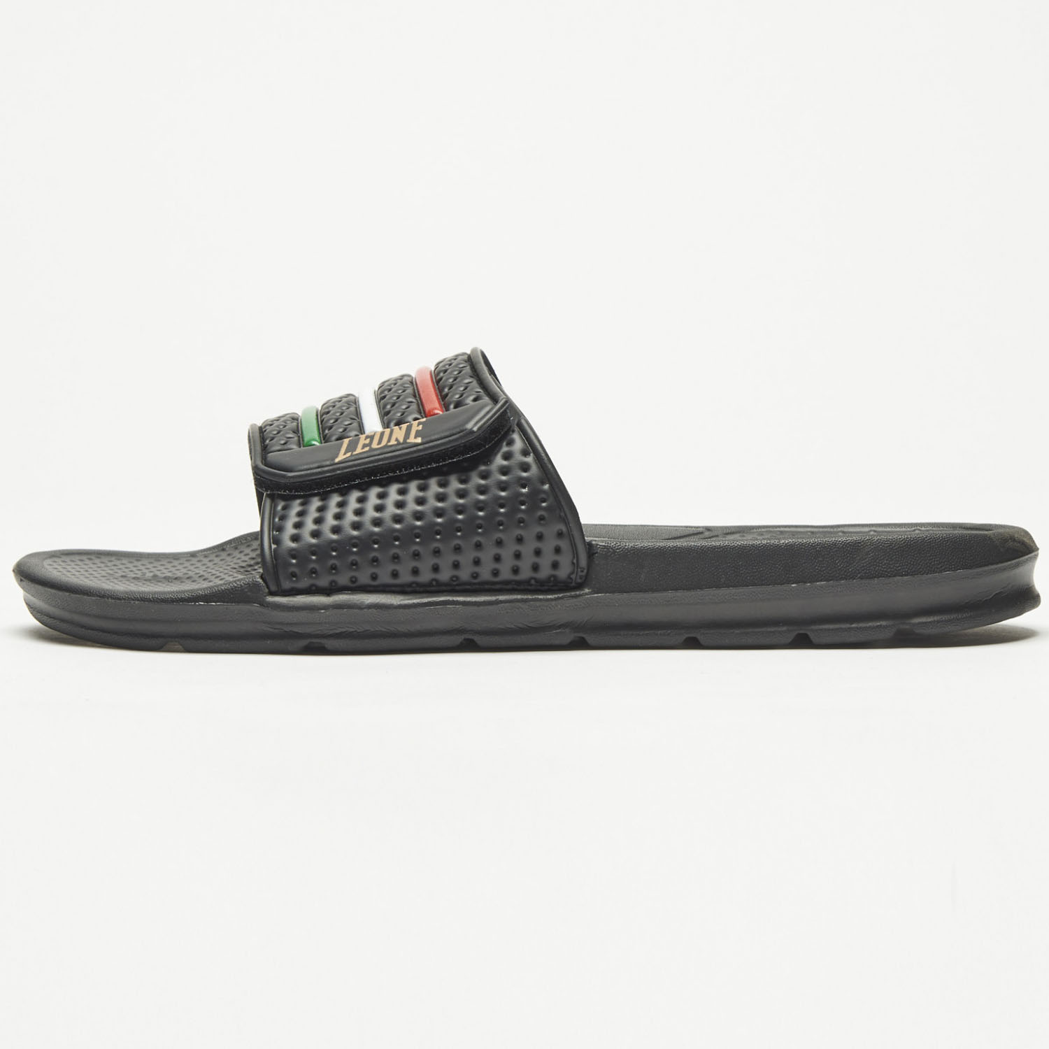 LEONE Badesandalen, Flag, schwarz, 40