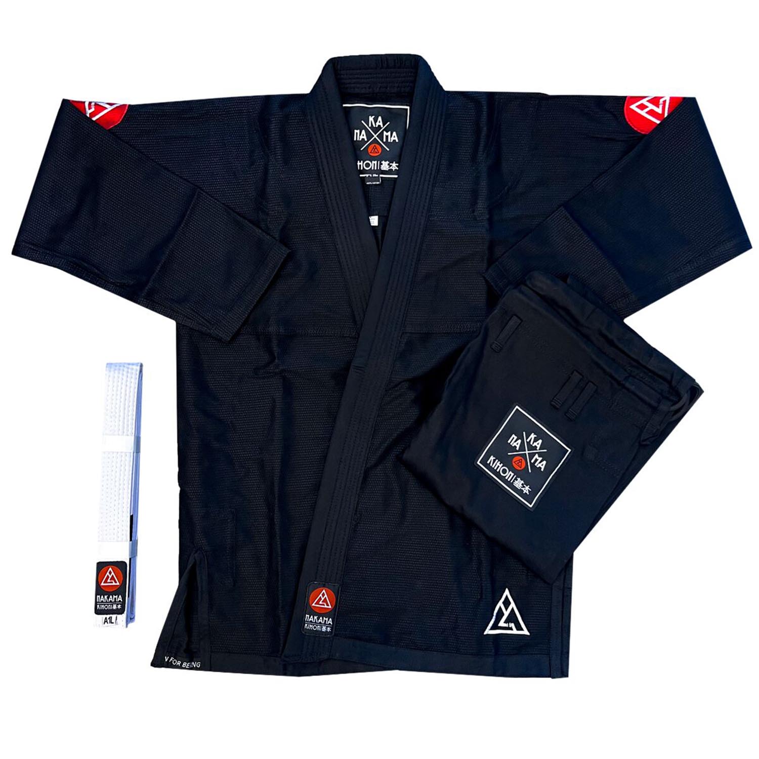 Nakama BJJ GI, Kihon, schwarz, A2