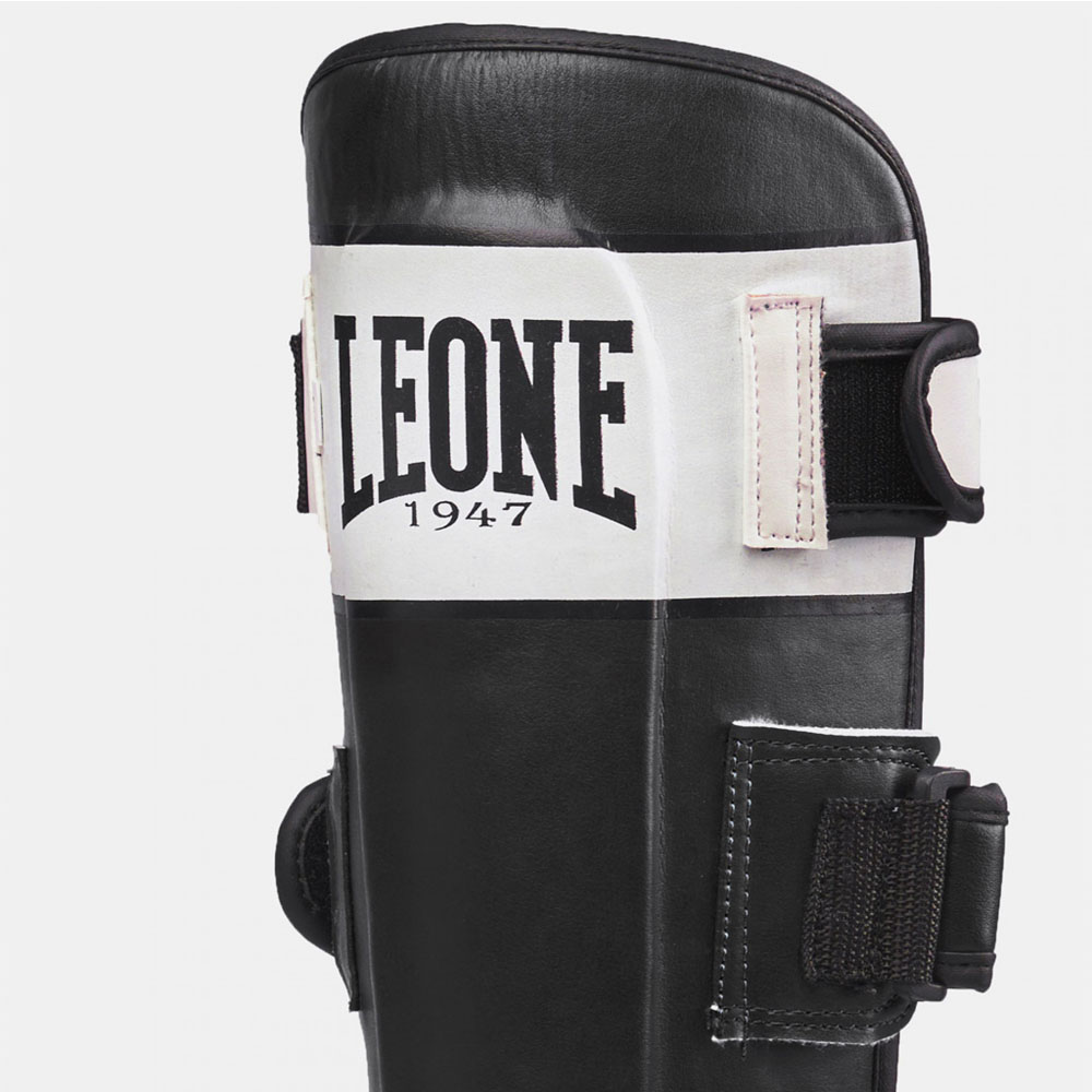 LEONE Shin Guards, Shock, black-weiss, M