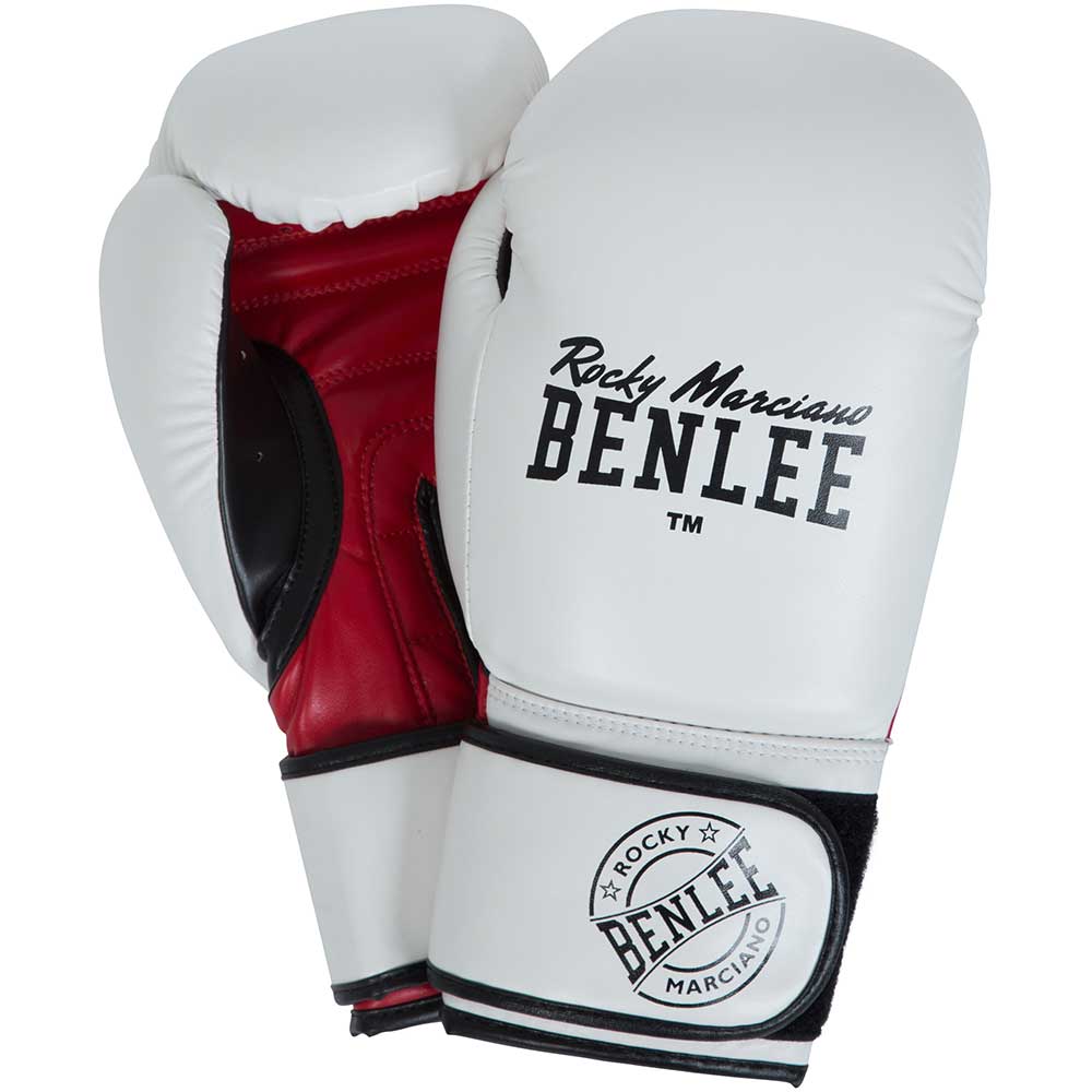 BENLEE Boxing Gloves, Carlos, white-red, 10 Oz