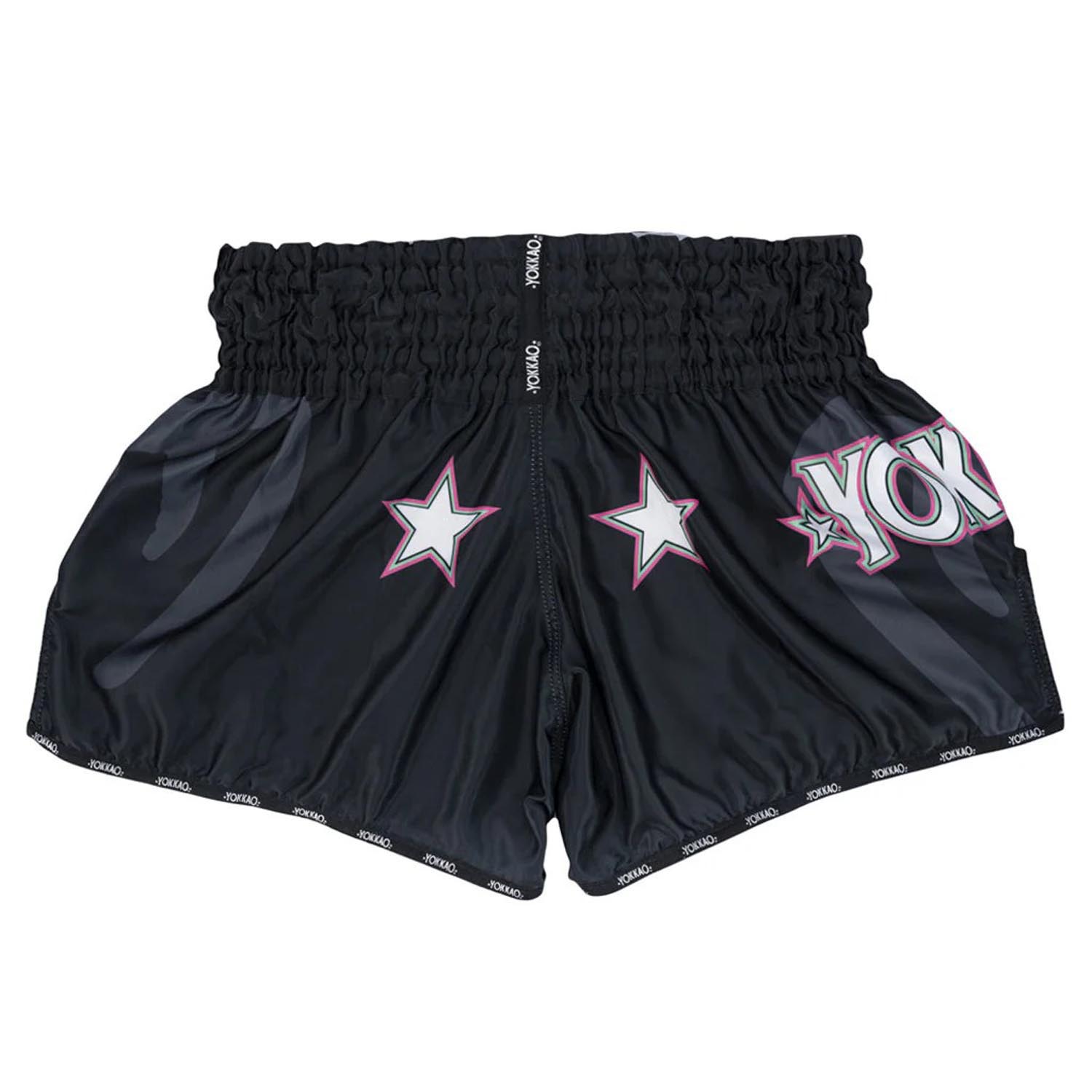 YOKKAO Muay Thai Shorts, Primate Carbon Fit, black, XXL