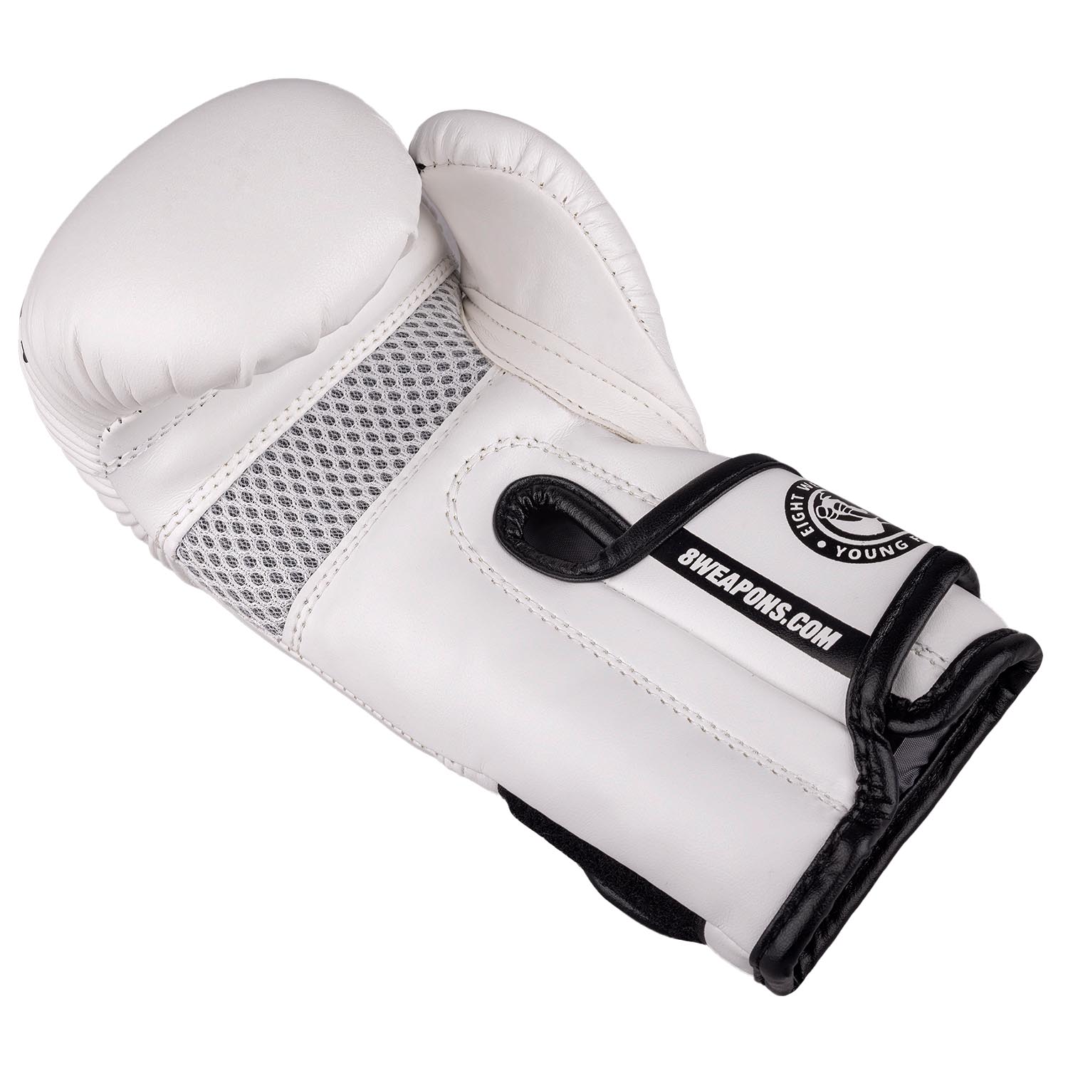 8 WEAPONS Boxing Gloves, Kids, Unlimited 2.0, white-black, 8 Oz