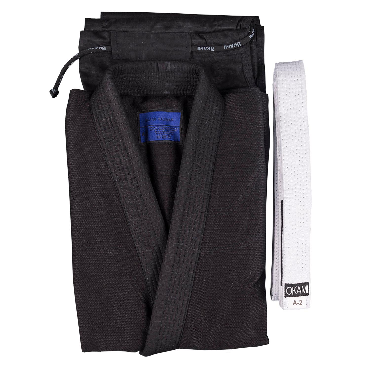 OKAMI BJJ GI, Hajimari, black, A4