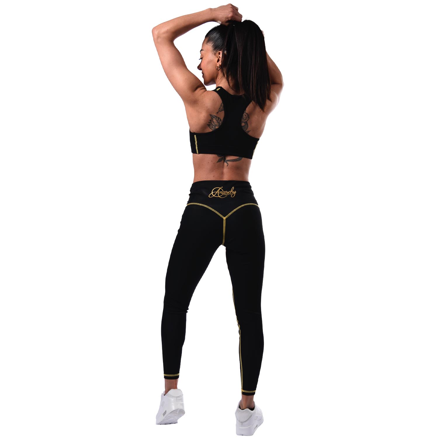 Anarchy Apparel Sports Bra, Kevlar, schwarz, XS