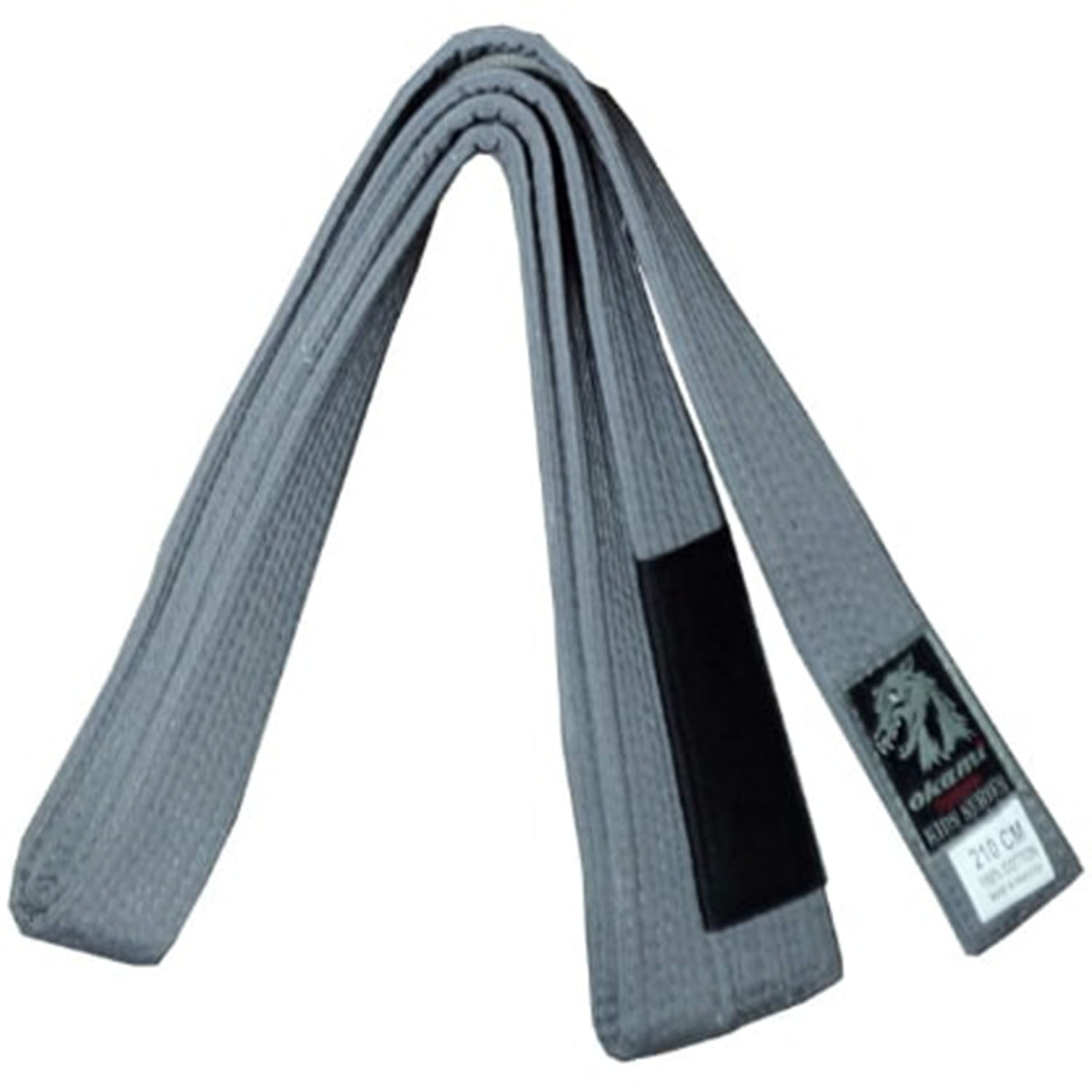 OKAMI BJJ Belt, Kids, grey, M0/M1