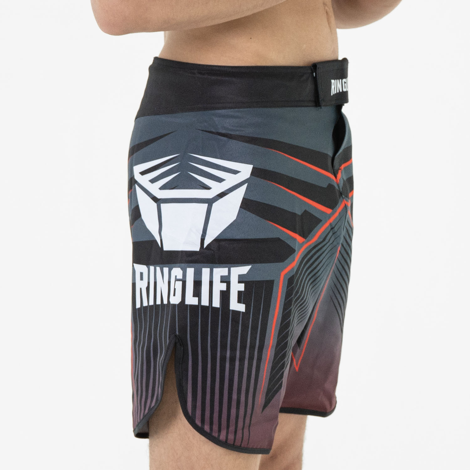 RINGLIFE MMA Shorts - Octaring schwarz-rot XS