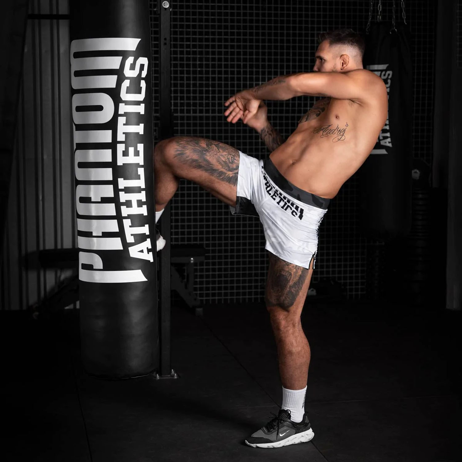 Phantom Athletics MMA Fight Shorts, Flex S, Boxed, weiß, XXL