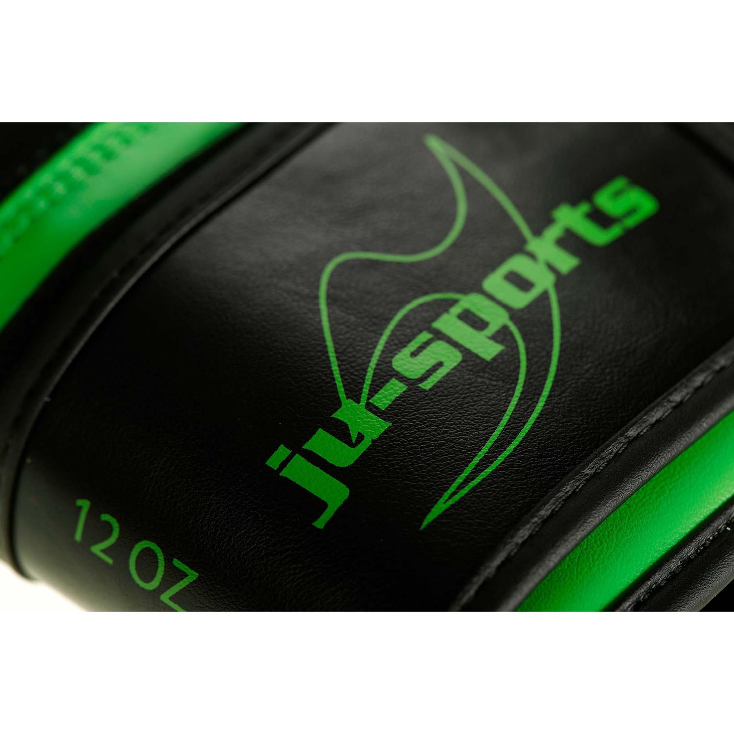 Ju-Sports Boxing Gloves, Training 2.0, black-green, 16 Oz