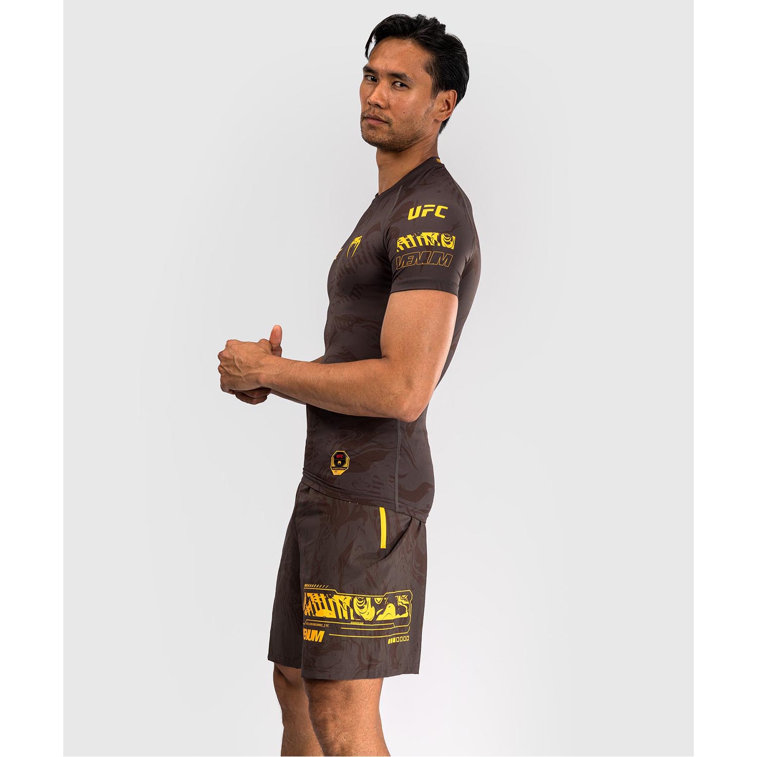 VENUM Rashguard, S/S, UFC Fusion Fight Week, braun, S