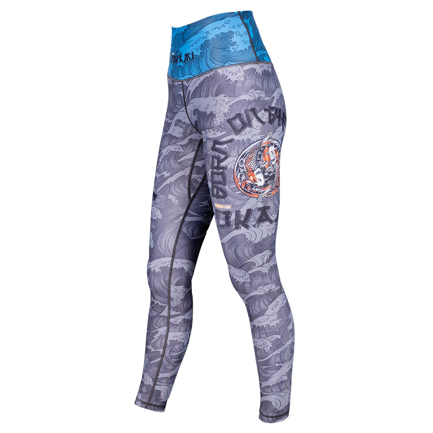 OKAMI Leggings, Damen, Kois, grau-blau, L