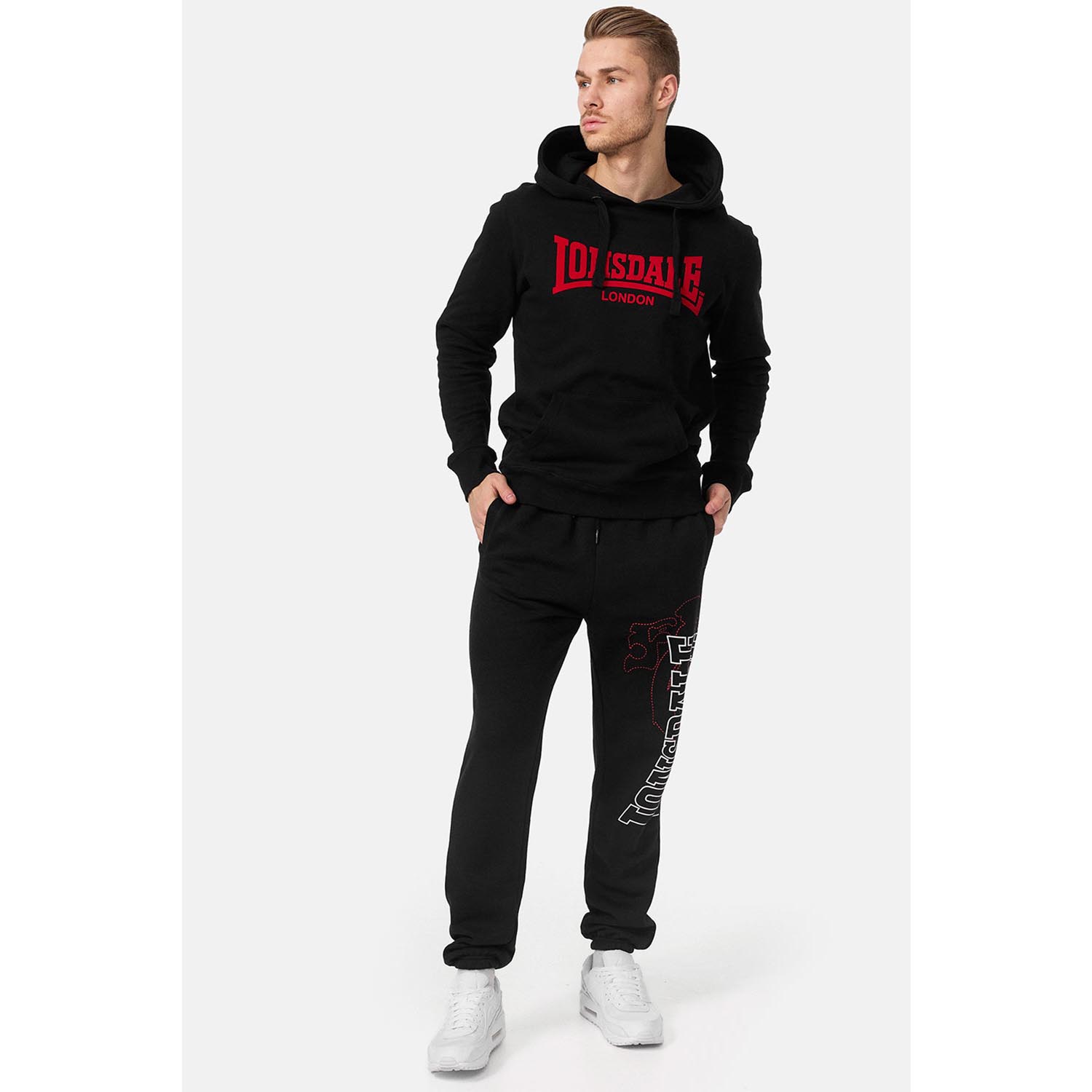 Lonsdale Jogginghose, Dartford, schwarz, XL