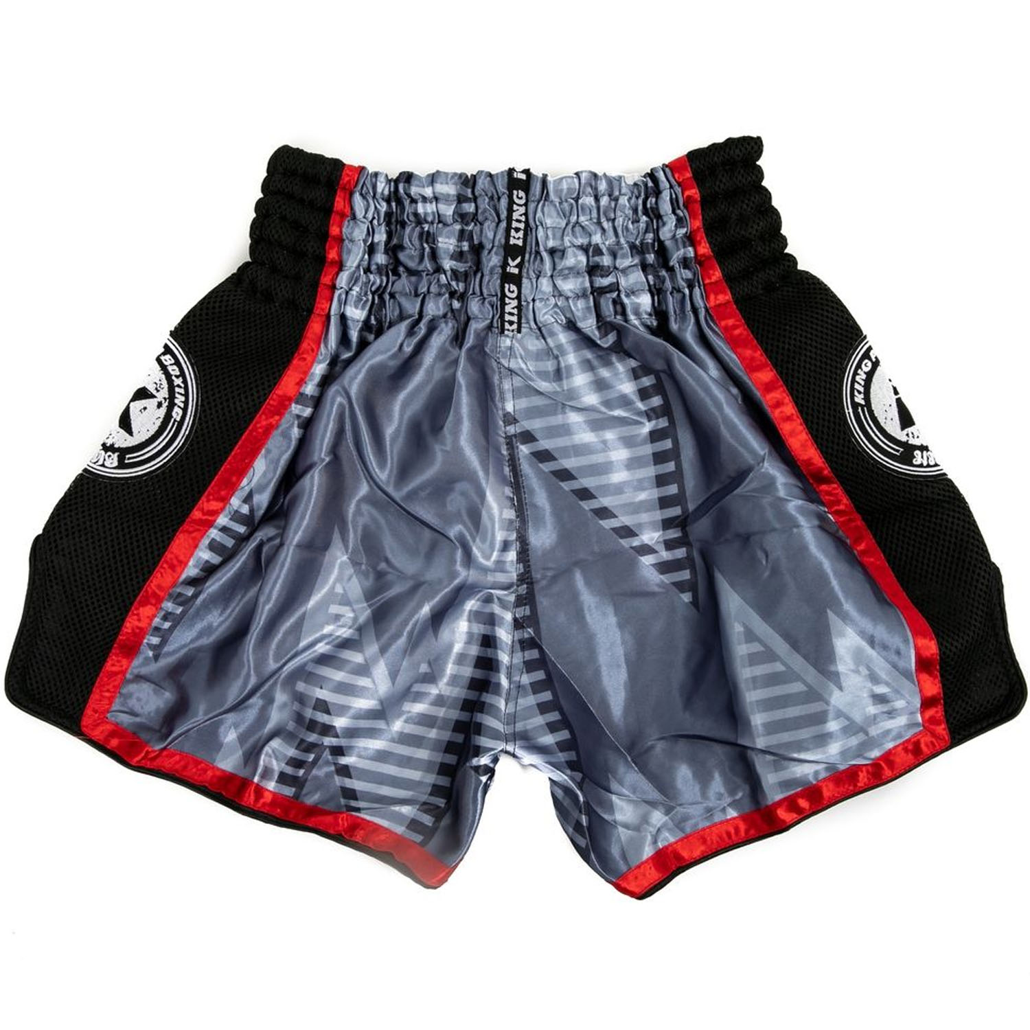 KING PRO BOXING, Muay Thai Shorts, Stadium 2, grey-red, M