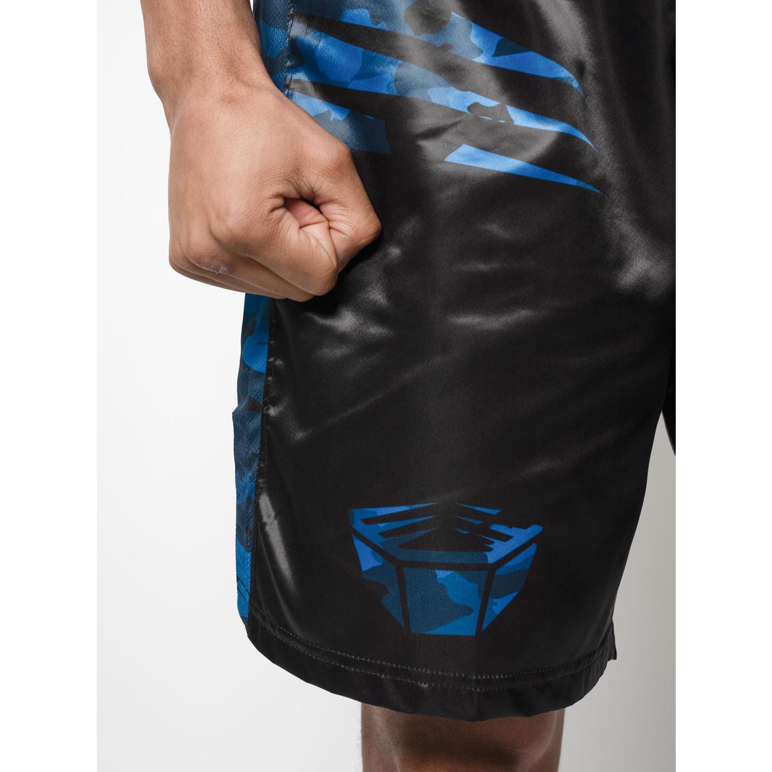 RINGLIFE Boxing Shorts, Unit, black-blue camo, XXL