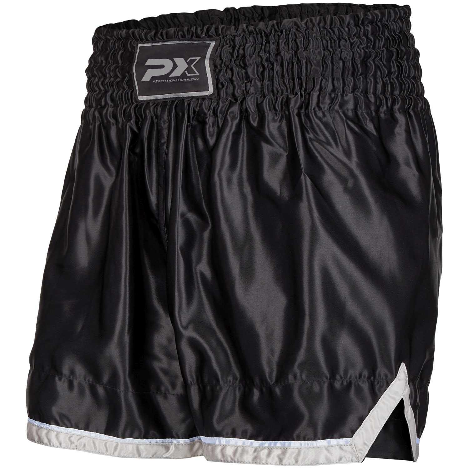 PX Muay Thai Shorts, black-grey, XL