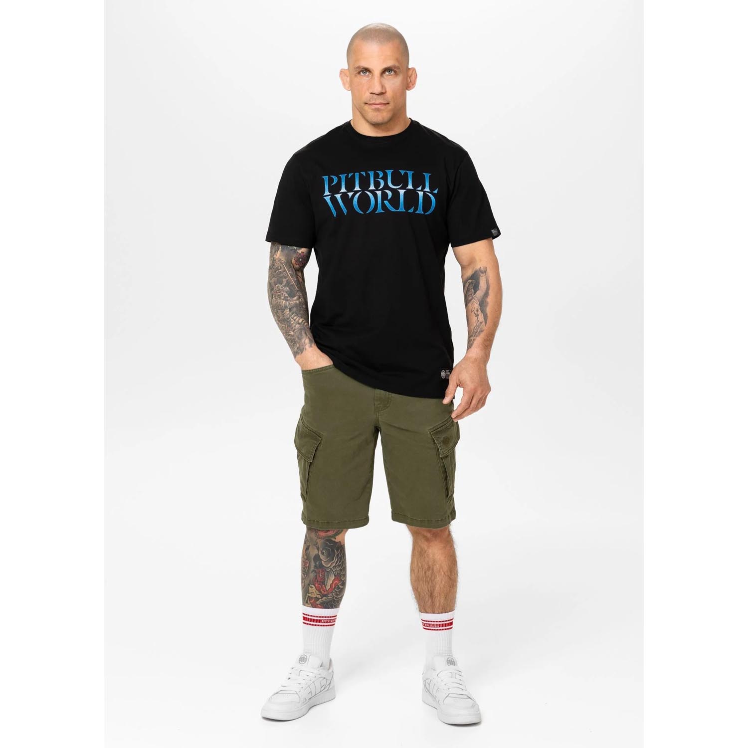 Pit Bull West Coast T-Shirt, World, black-blue, XXXL