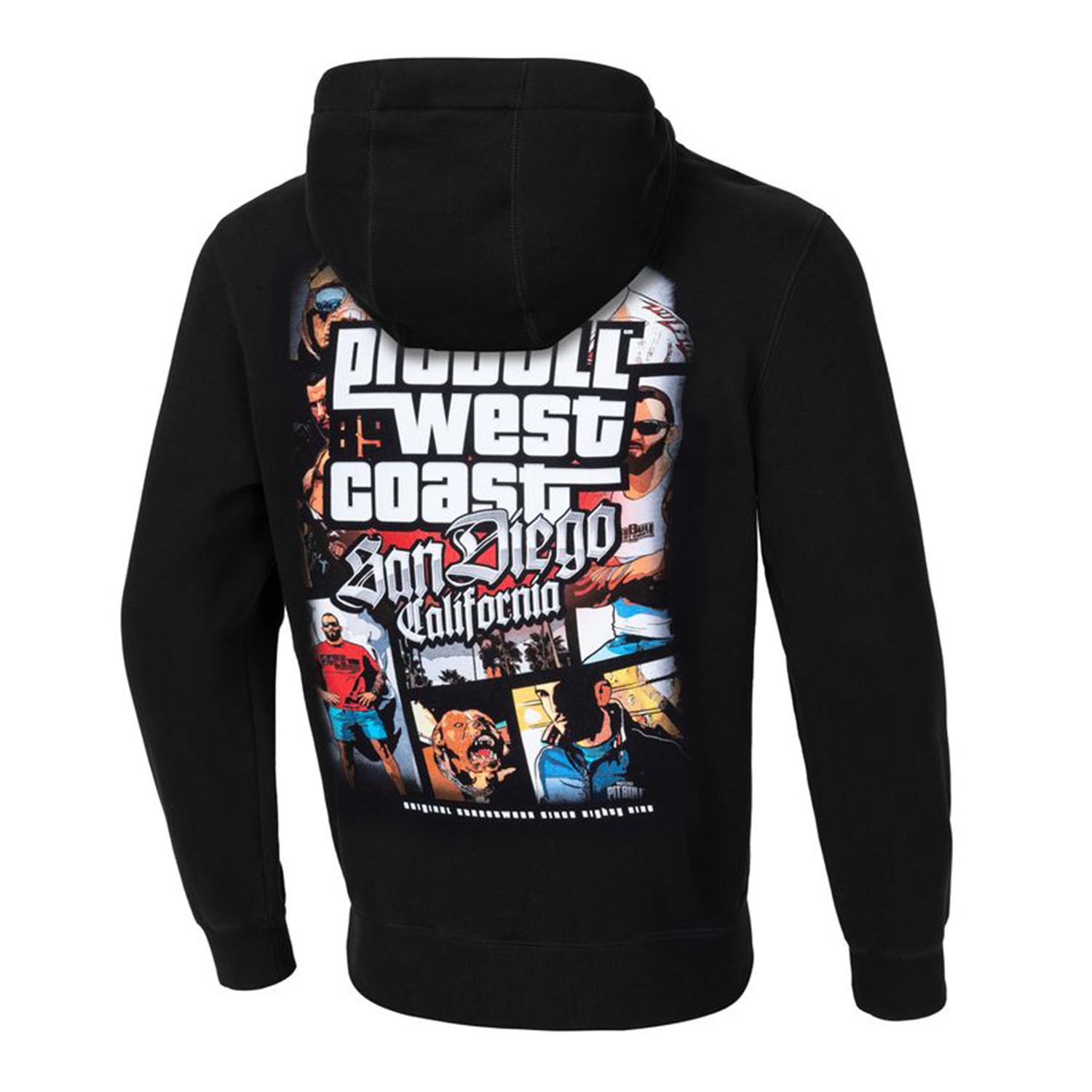 Pit Bull West Coast Hooded, Most Wanted, black, M