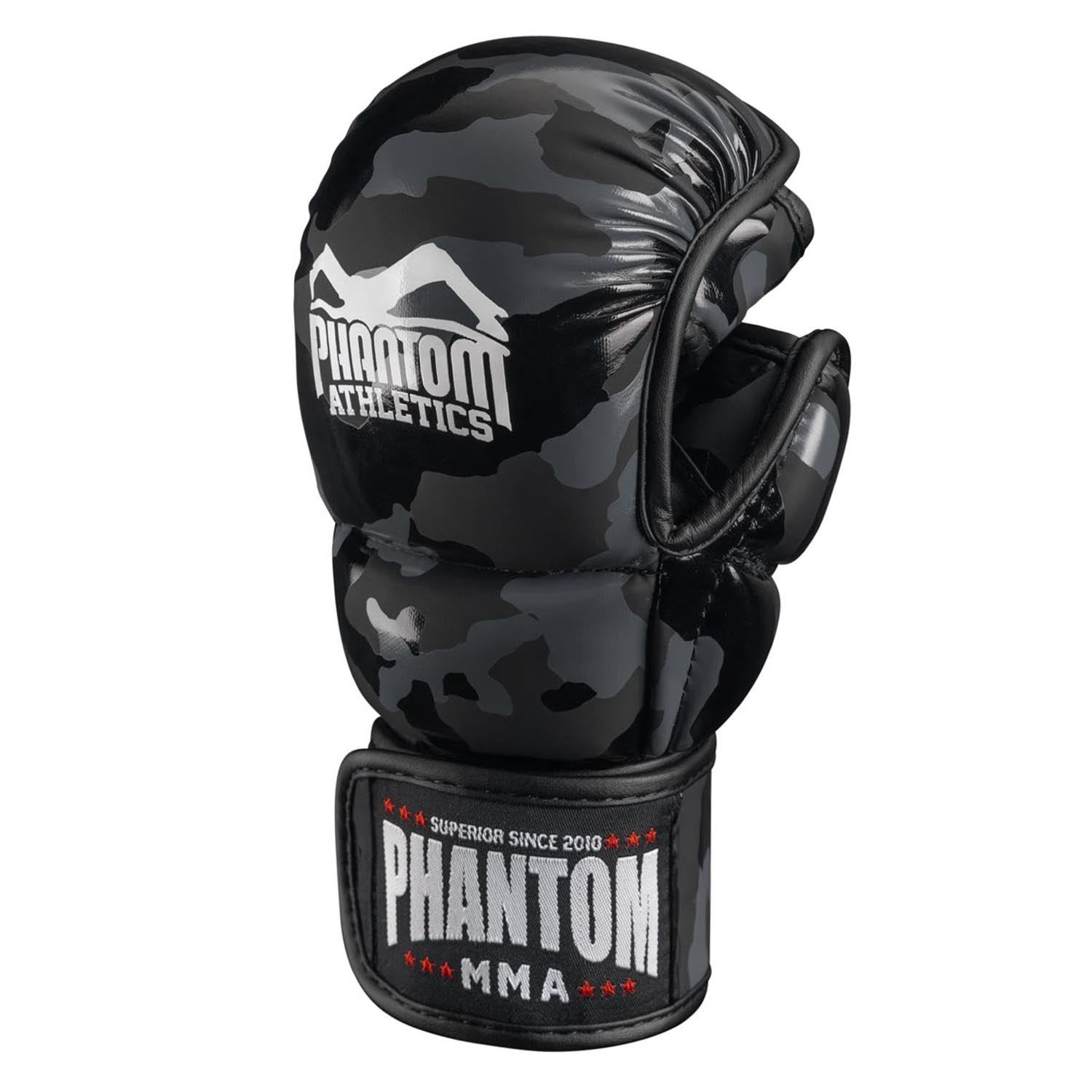 Phantom Athletics MMA Sparring Boxing Gloves, Apex, camo-black, S/M