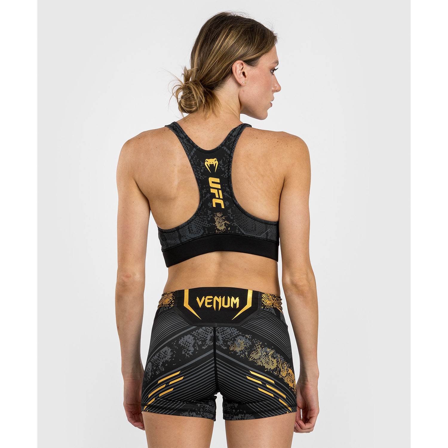 VENUM Sports Bra, Women, UFC Fight Night, Adrenaline, black-gold, XS