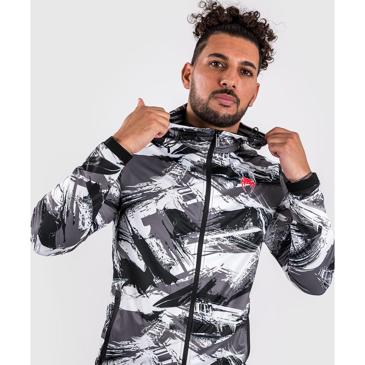 VENUM Zip Hoody, Electron 3.0, grau-rot, S