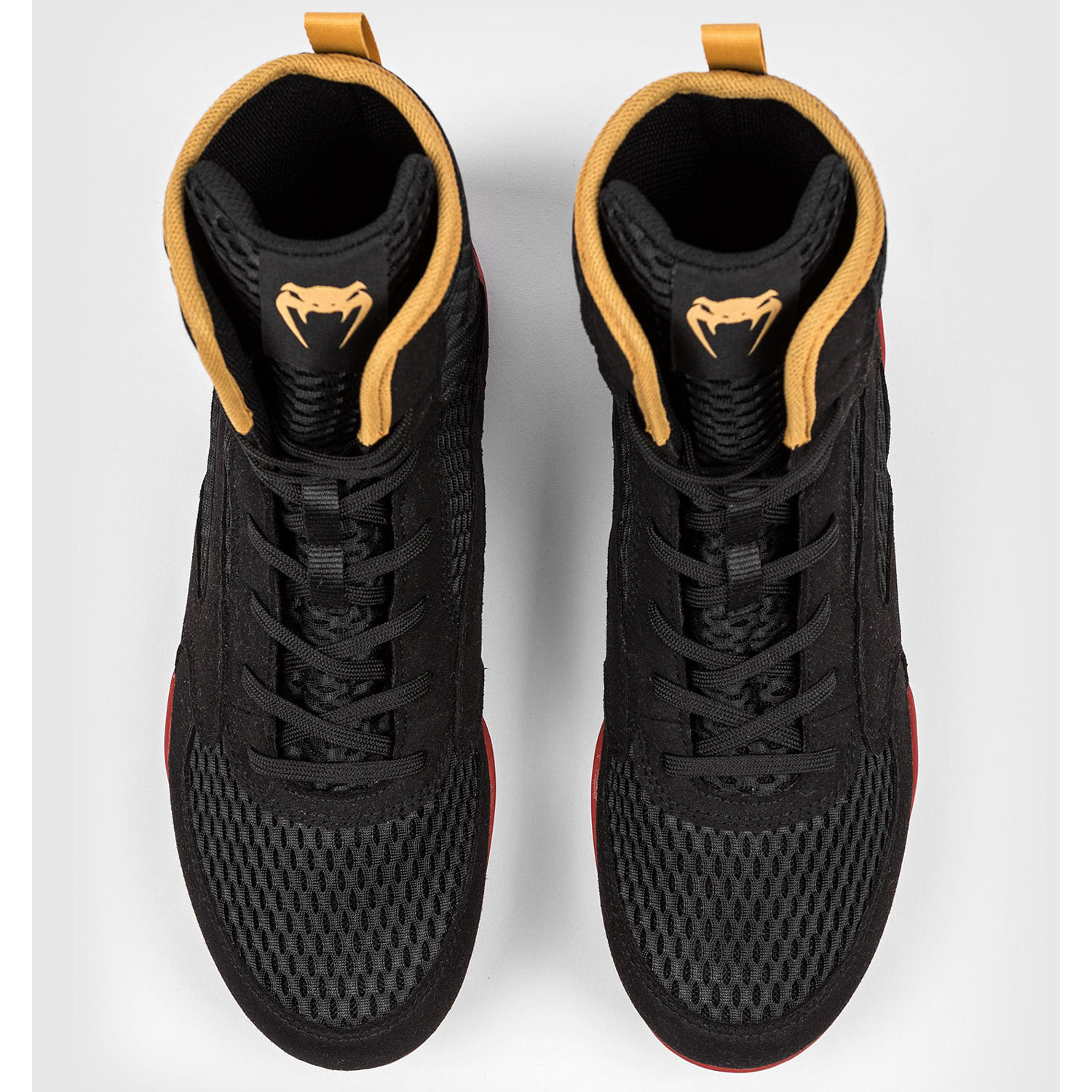 VENUM Boxing Shoes, Contender, black-red-gold, 45