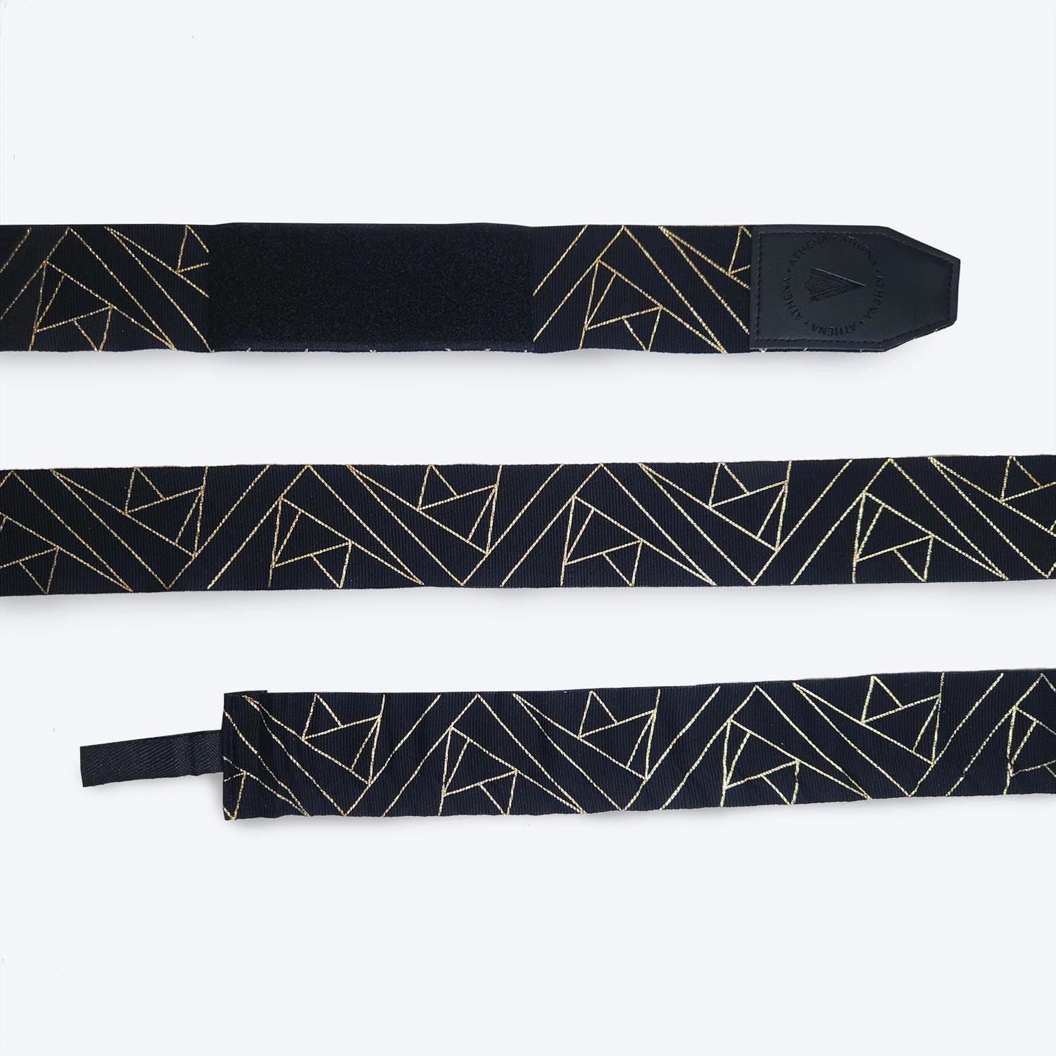 ATHENA Hand Wraps, Eris semi elastic, 4.5 m, black-gold