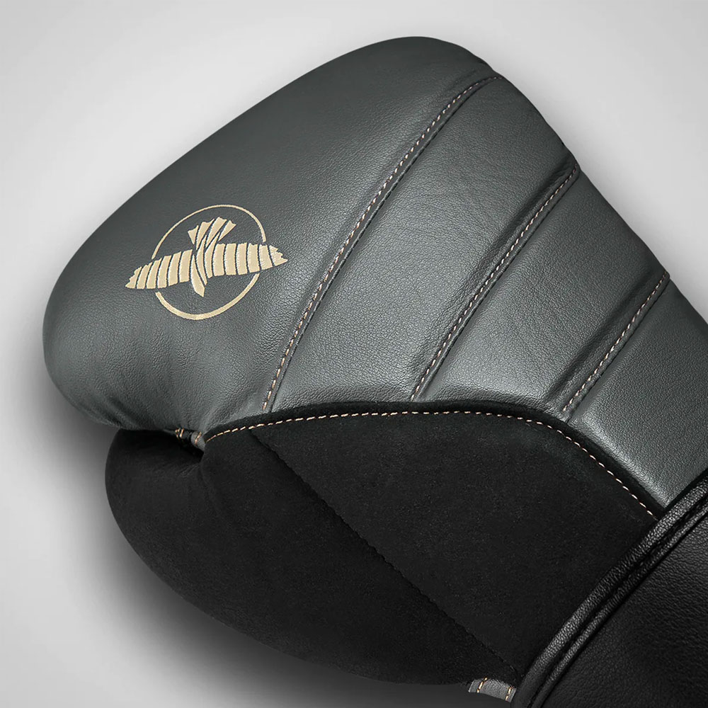 Hayabusa Boxhandschuhe, T3, dunkelgrau-schwarz, 12 Oz