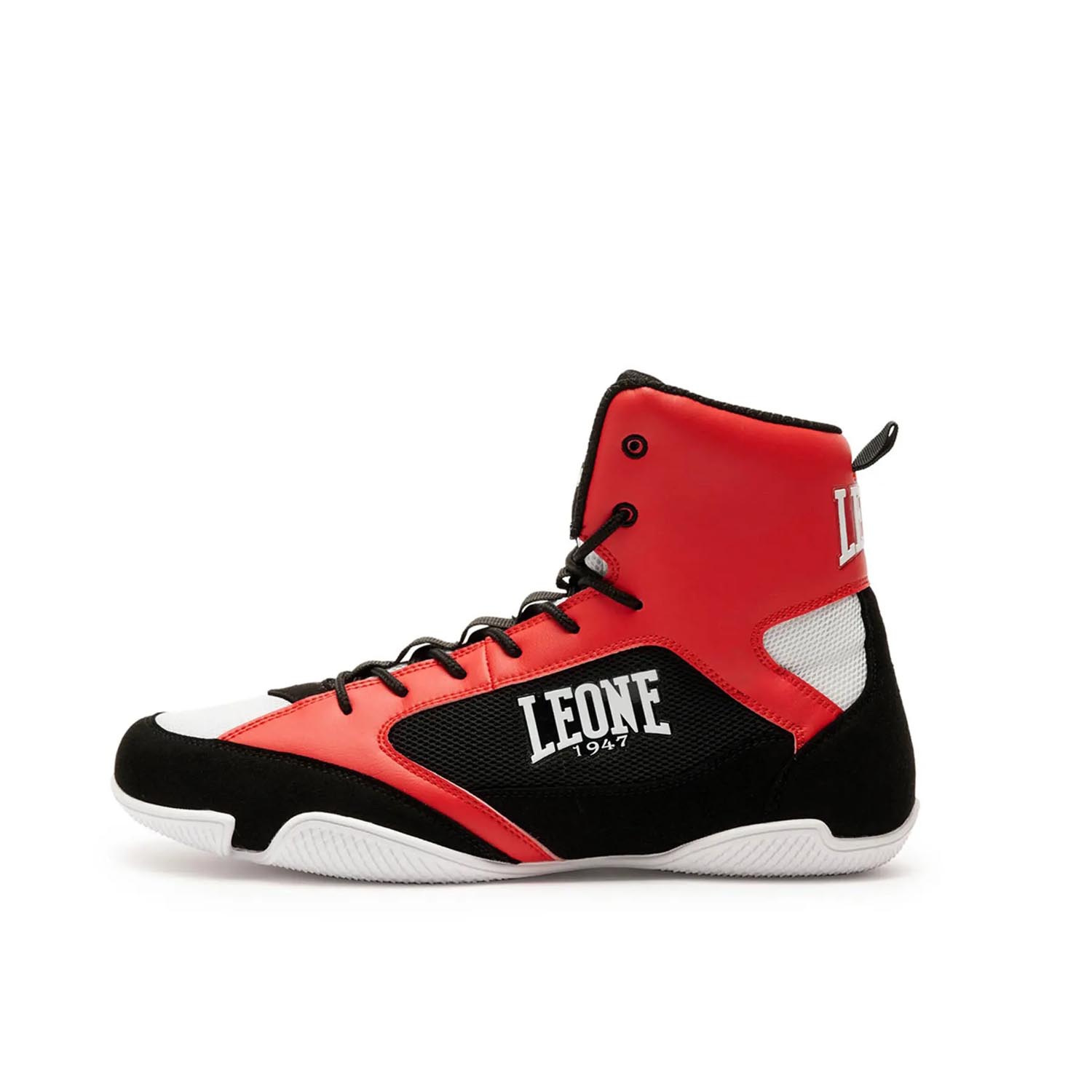 LEONE Boxing Shoes, Premium, red, 46