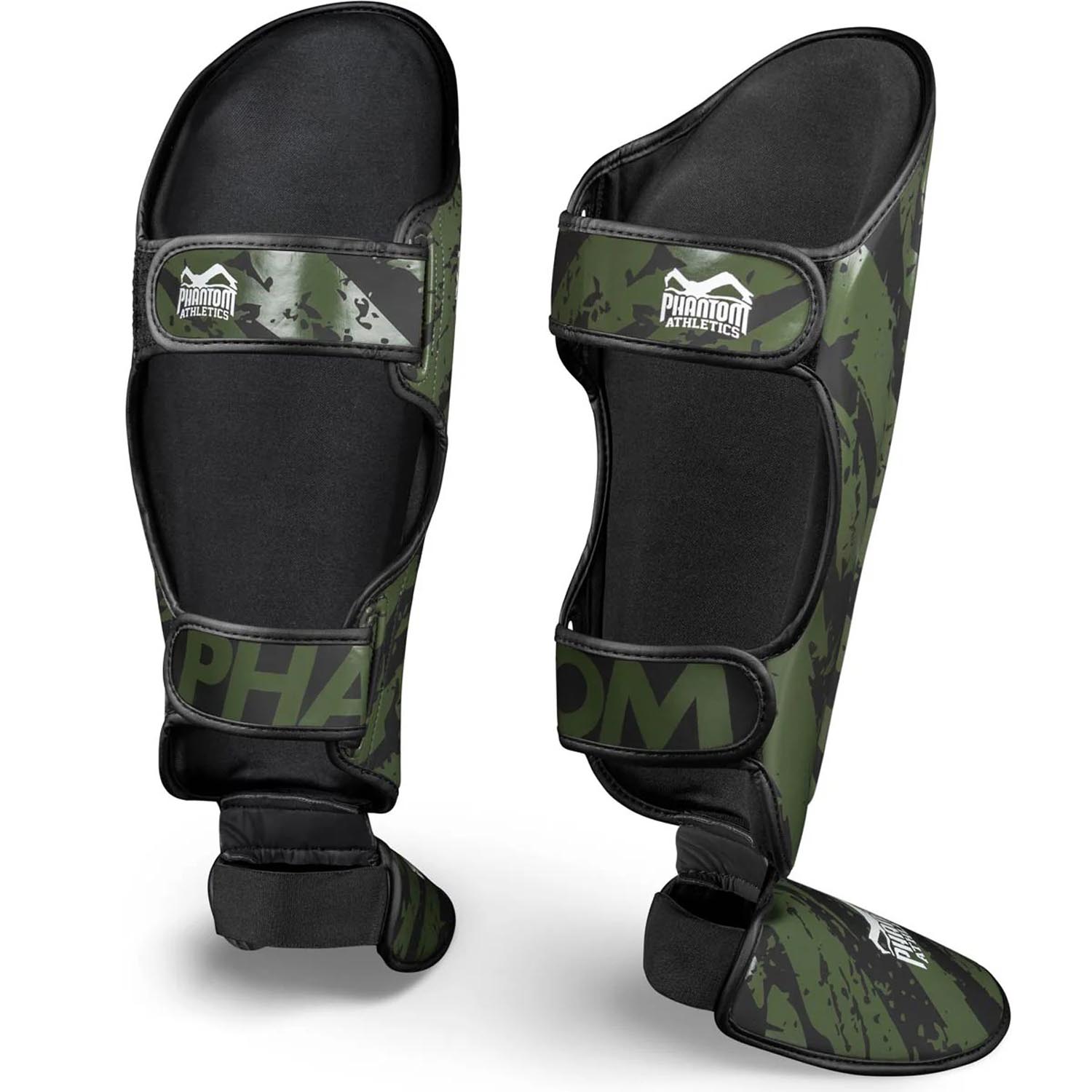 Phantom Athletics Shinguards, Camo Tiger, camo-khaki, L/XL